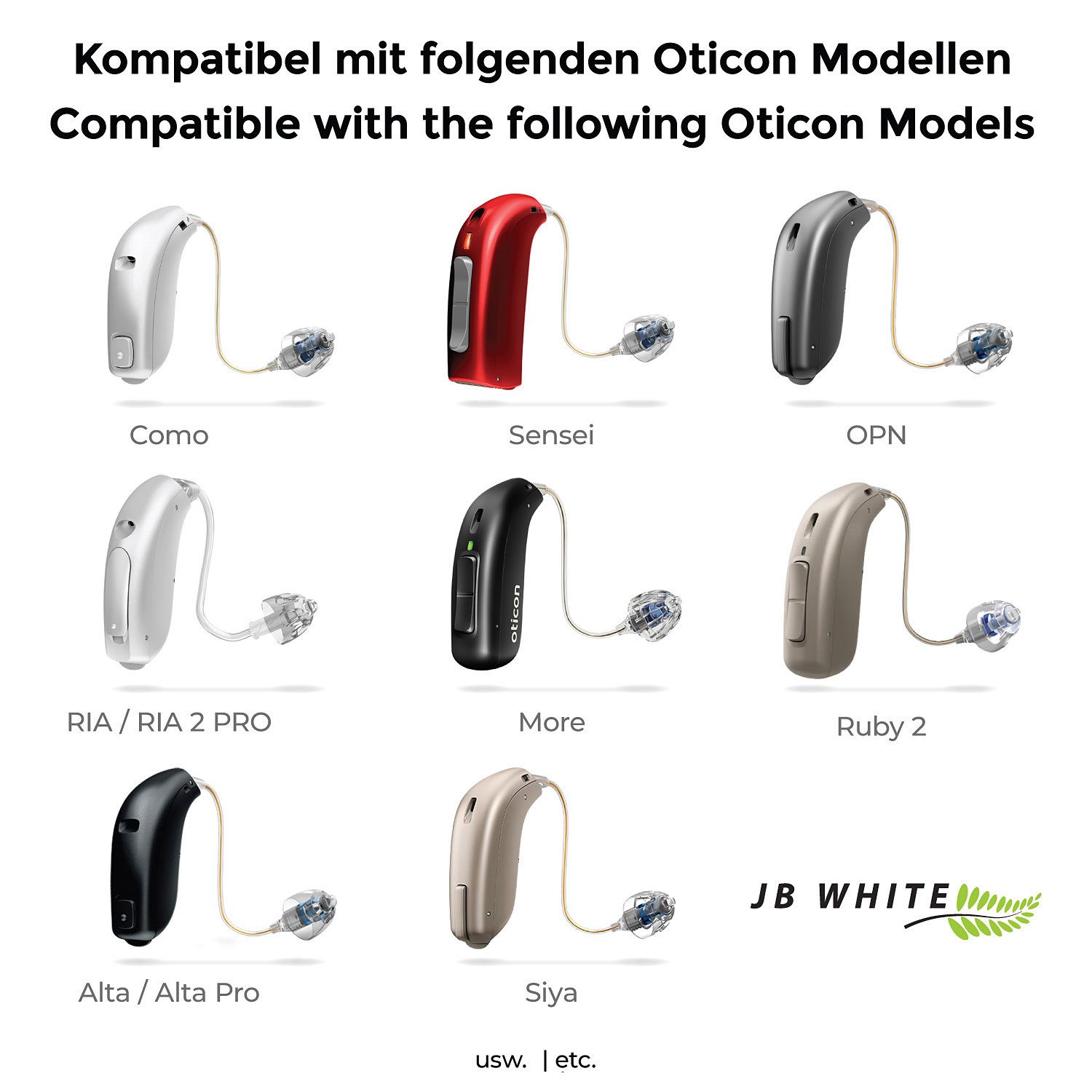 JB White Cerumenfilter ProWax miniFit Cerumenfilter für Hörgeräte Filter, ProWax miniFit Cerumenfilter für Hörgeräte kompatibel mit Oticon, Bern