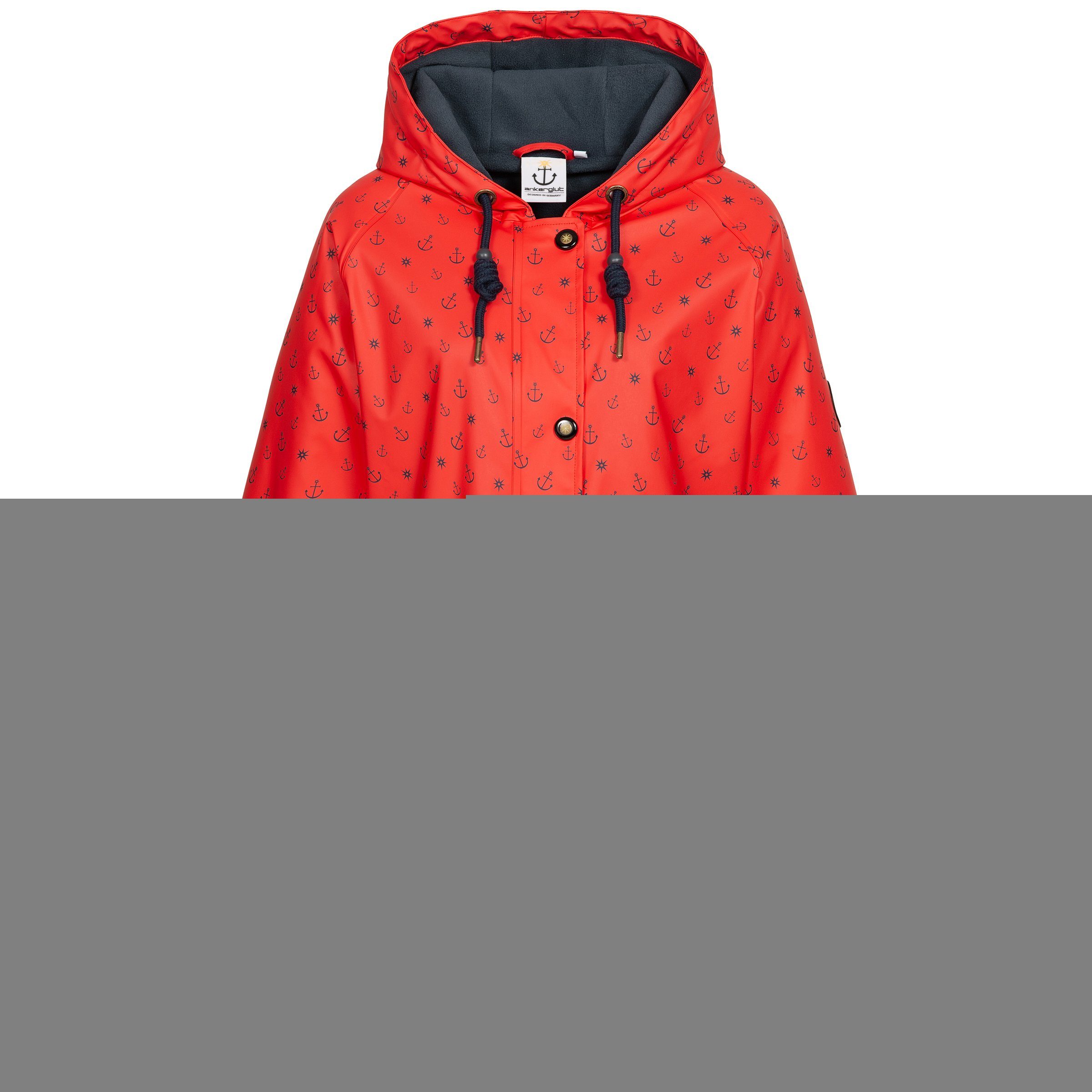 DEPROC Active Regenjacke Friesennerz HALIFAX ANCHOR WOMEN auch in Großen Größen erhältlich rot