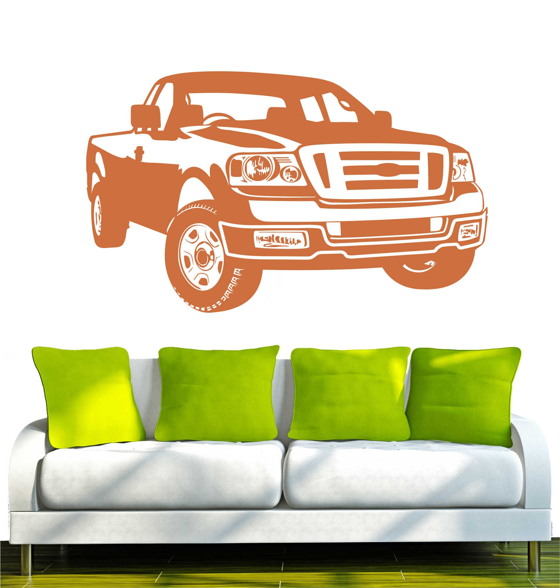 INDIGOS UG Wandtattoo Wandtattoo - Wandaufkleber - w303 Jeep Auto Gelände Wagen