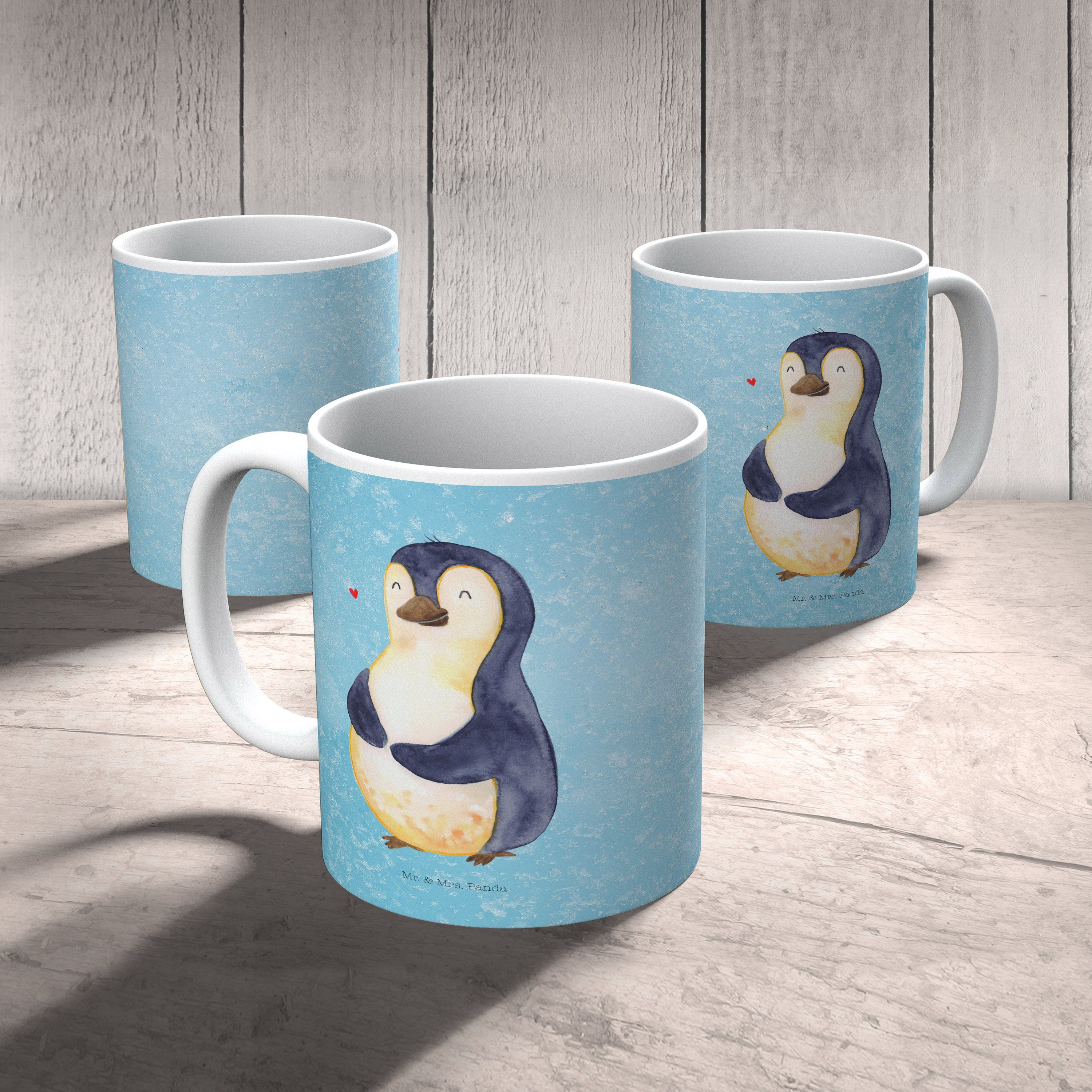 Geschenk, Eisblau Diät - Tasse Kaffeetasse, Gewicht, Mr. K, Mrs. Keramik Pinguin & - Panda glücklich,