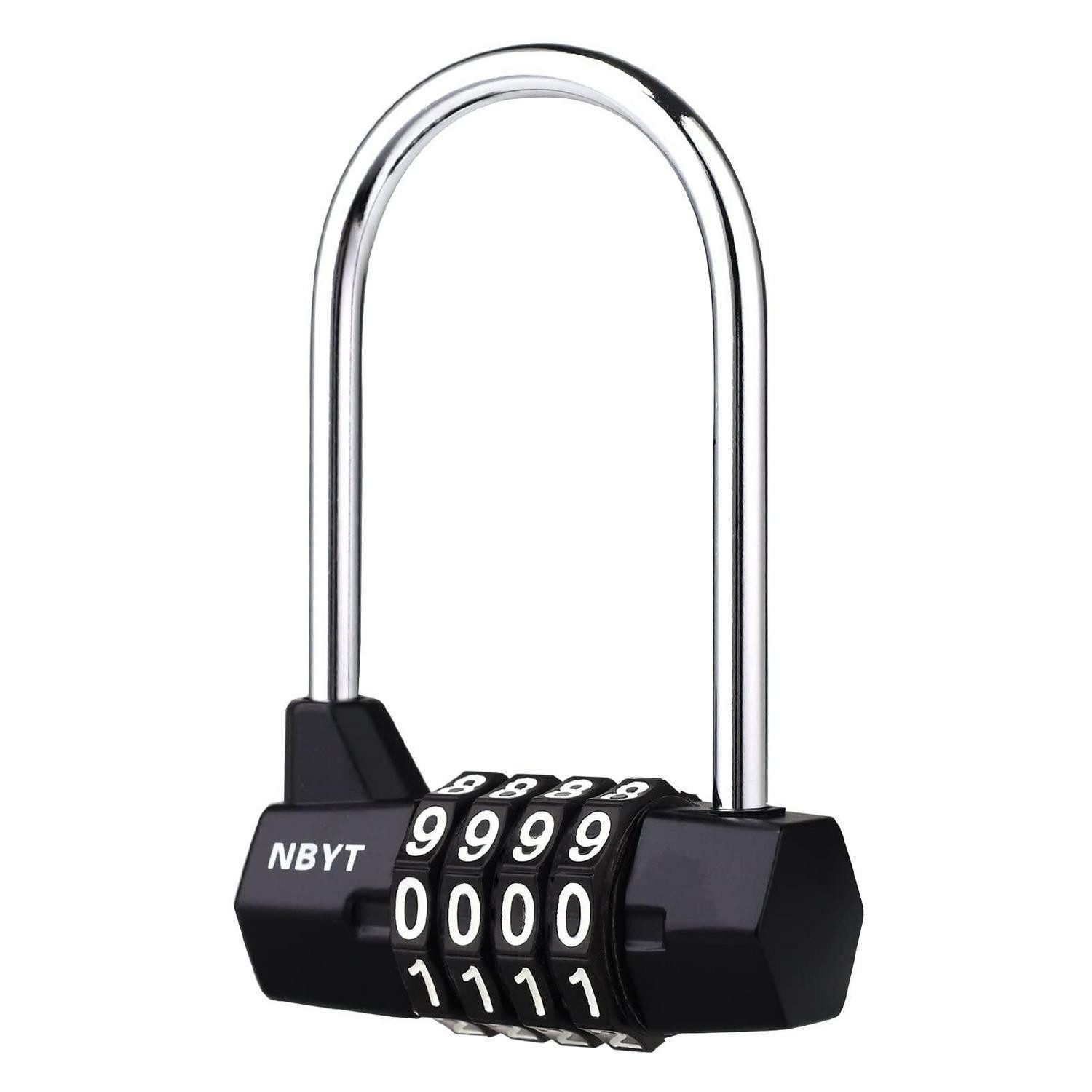 LuxusKollektion Vorhängeschloss Zahlenschloss Türgriff 4-stellig 6.1cm