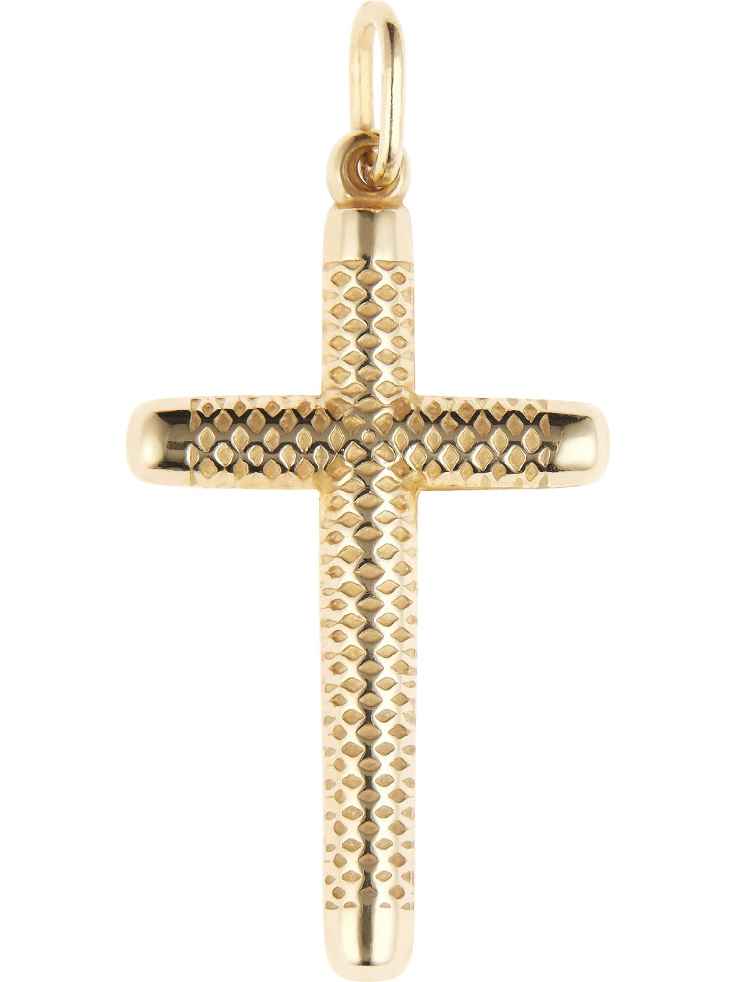 CHRIST Kettenanhänger CHRIST Unisex-Anhänger 375er Gelbgold Kreuz