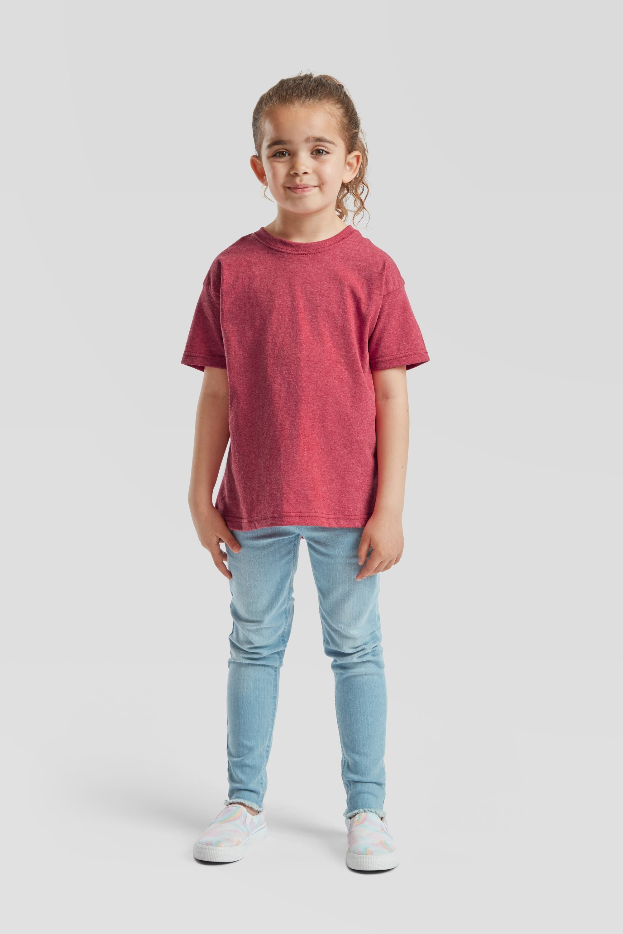 Fruit of the Loom Rundhalsshirt Fruit of the Loom Valueweight T Kids