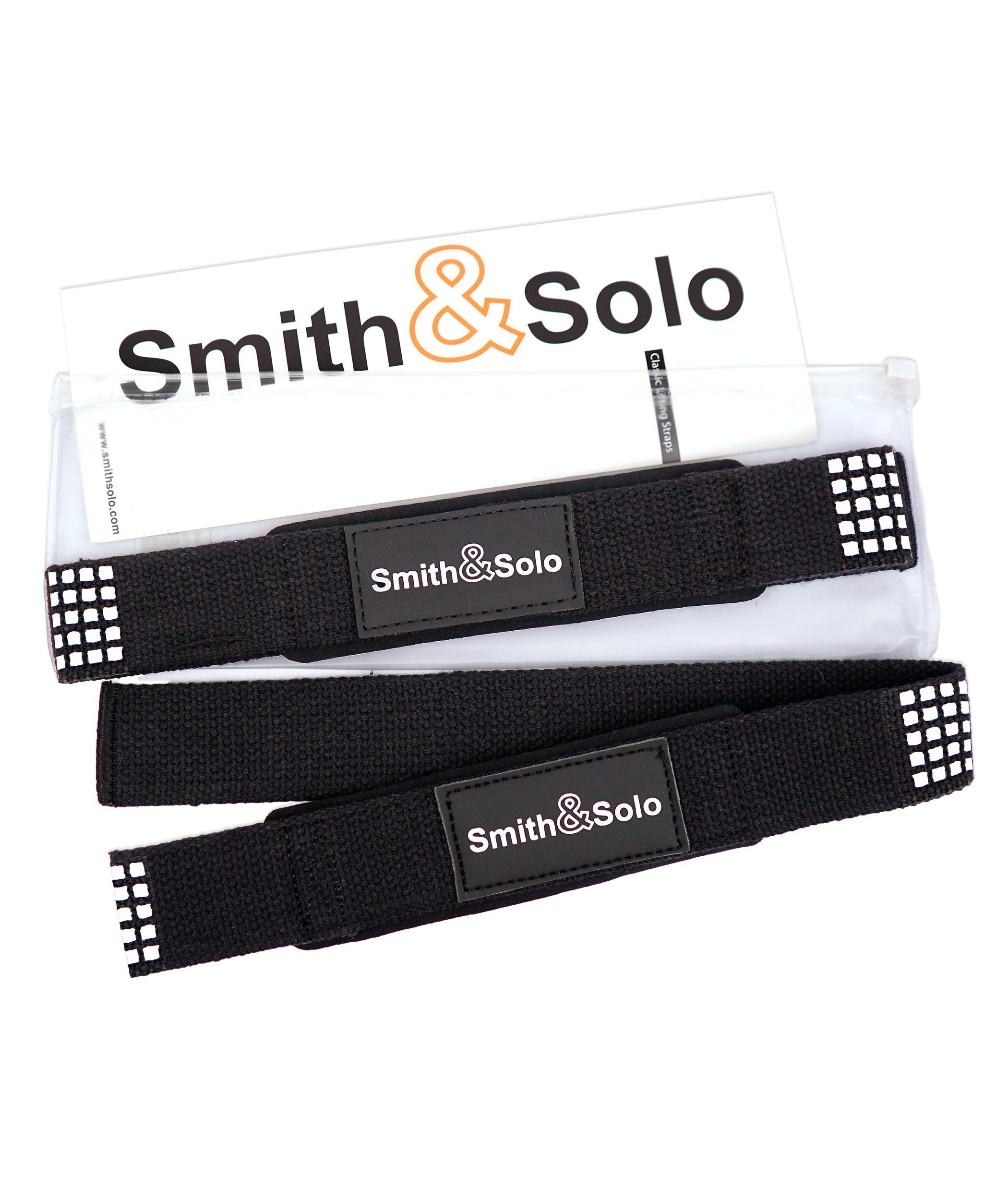 Smith & Solo Zughilfe Zughilfen für Krafttraining,Gym Zubehör, Lifting Straps Bodybuilding (2-tlg), 100% Baumwolle