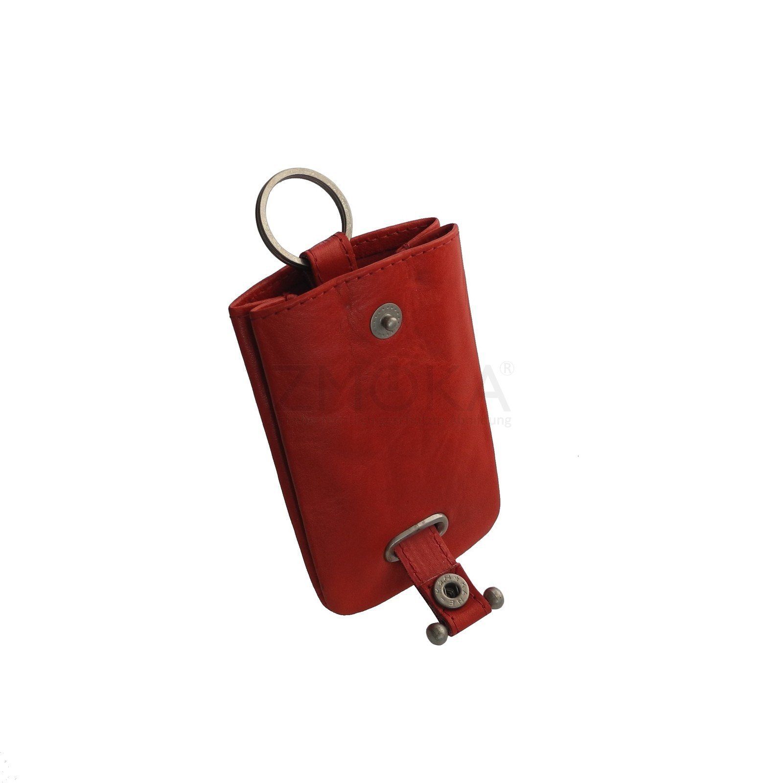 Schlüsselringe Rot - Branco Schlüsseltasche Schlüsseltasche Schlüssel Schlüsseletui BRANCO Leder