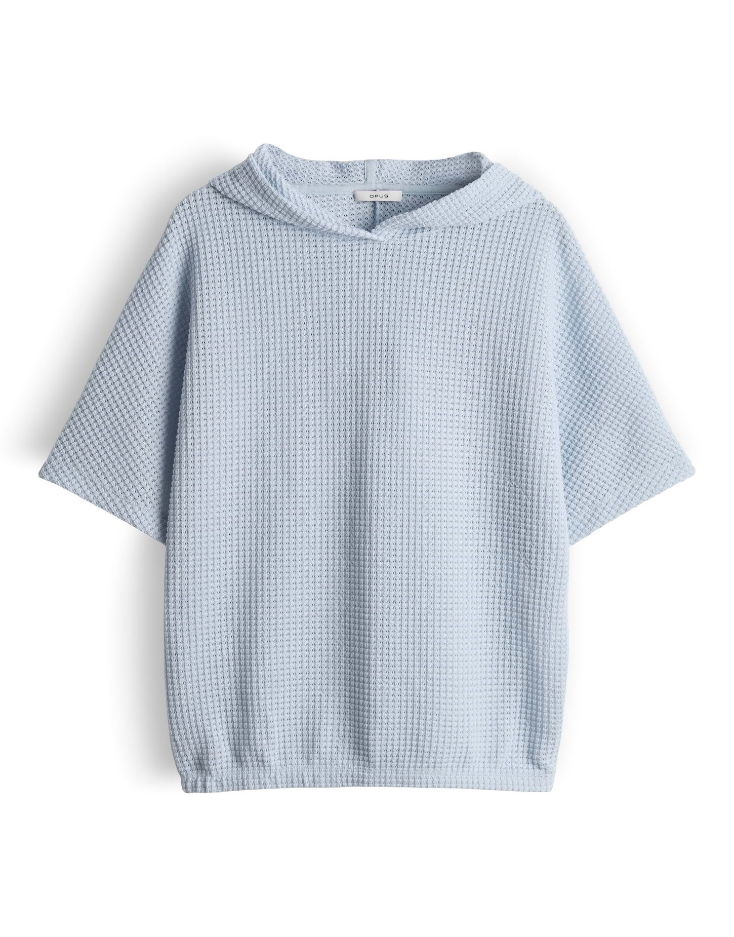 OPUS Hoodie Sweatshirt aus Sweatware mit Lochmuster Schmale Passform, elastischer Saum für Komfort