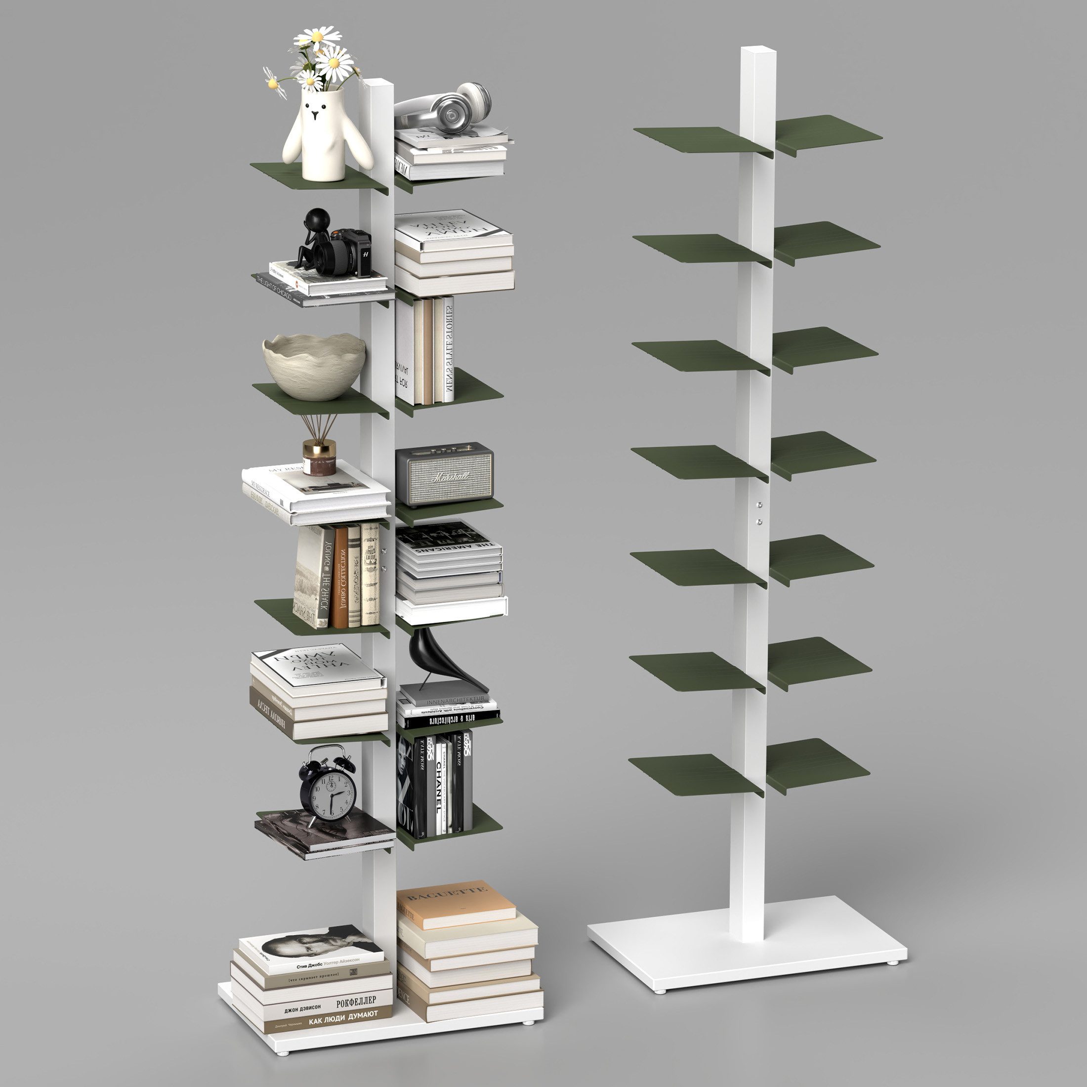 Fanttik Standregal Bücherregal Leiterregal mit 14 günstig online kaufen