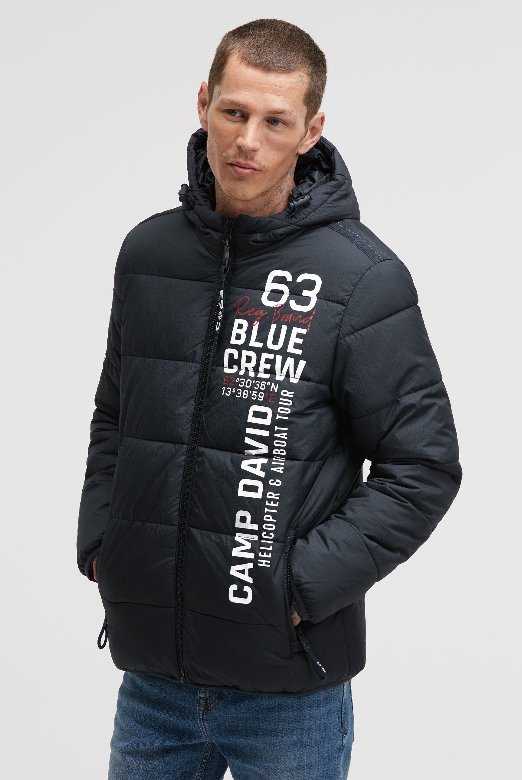 CAMP DAVID Winterjacke mit Innentaschen