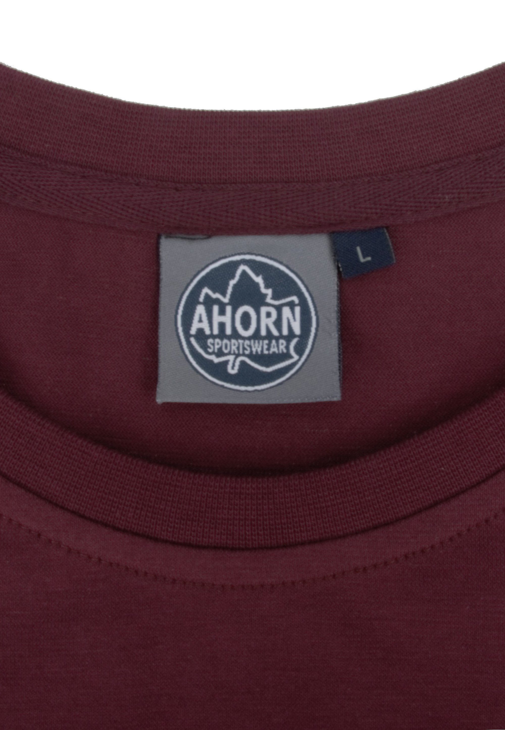 AHORN SPORTSWEAR T-Shirt klassischen Basic-Look im rot