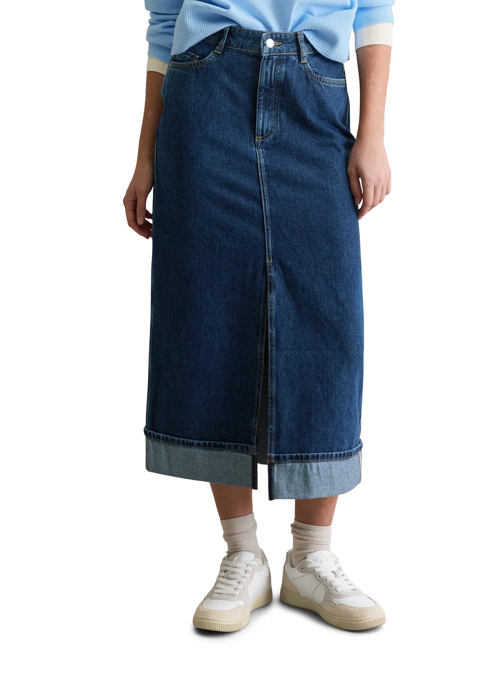 Marc O'Polo DENIM Jeansrock aus Rigid Denim ohne Elasthan