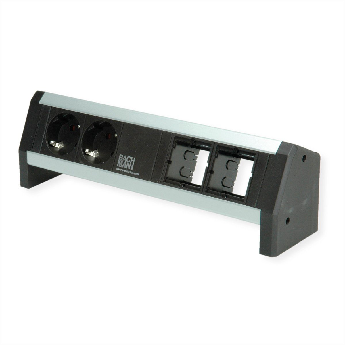 Bachmann DESK 2x Schutzkontakt Steckdosenleiste, 2x ABD GST18, 902.011