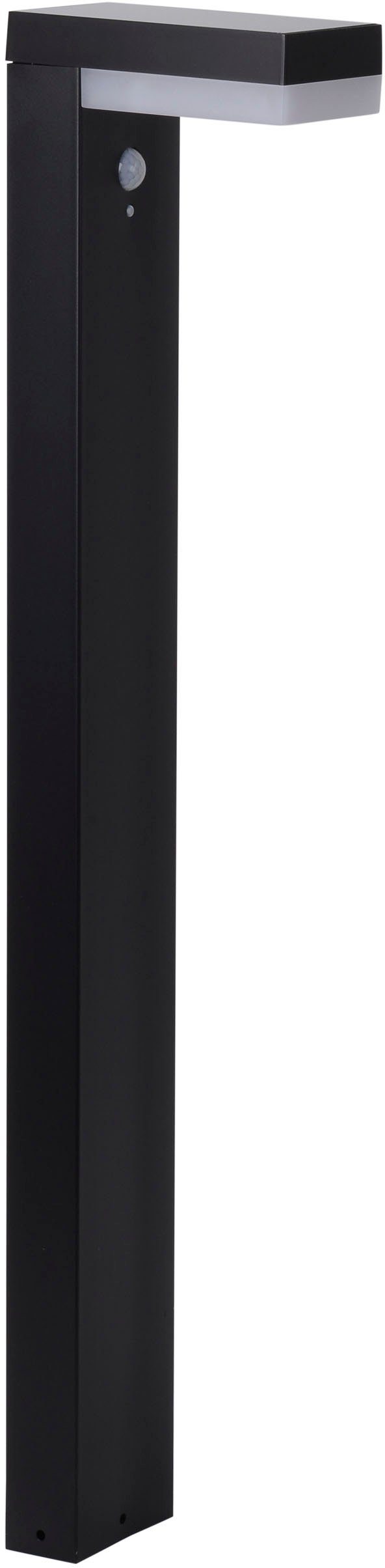 näve LED Solarleuchte Filius, Bewegungsmelder, LED fest integriert, Warmweiß, incl. Bewegungsmelder 90°, max. 8m, 3 Funktions-Modi wählbar, h: 50cm