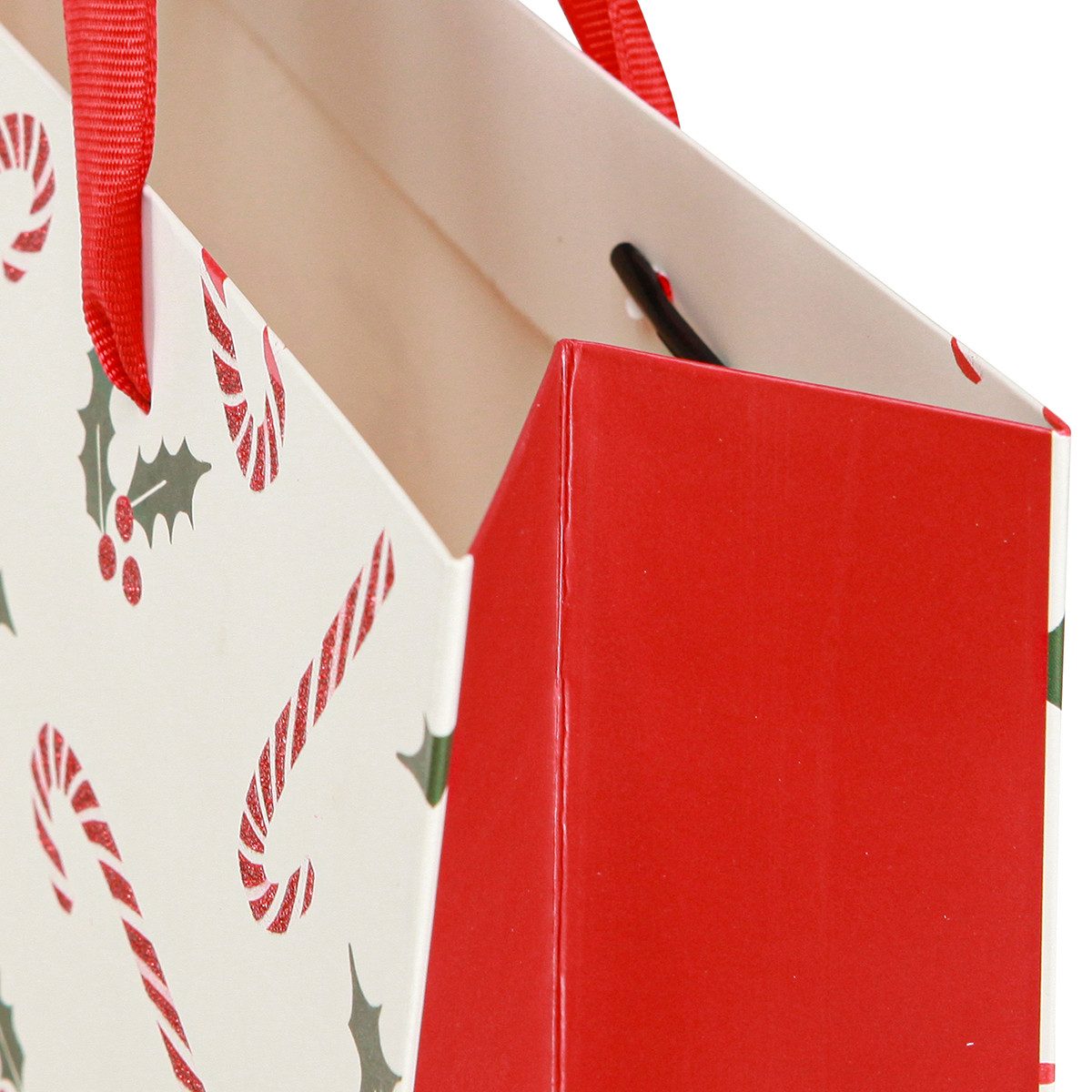 Kaemingk Tragetasche Weihnachtliche Geschenktasche mit Festmotiv und, 2 Stück