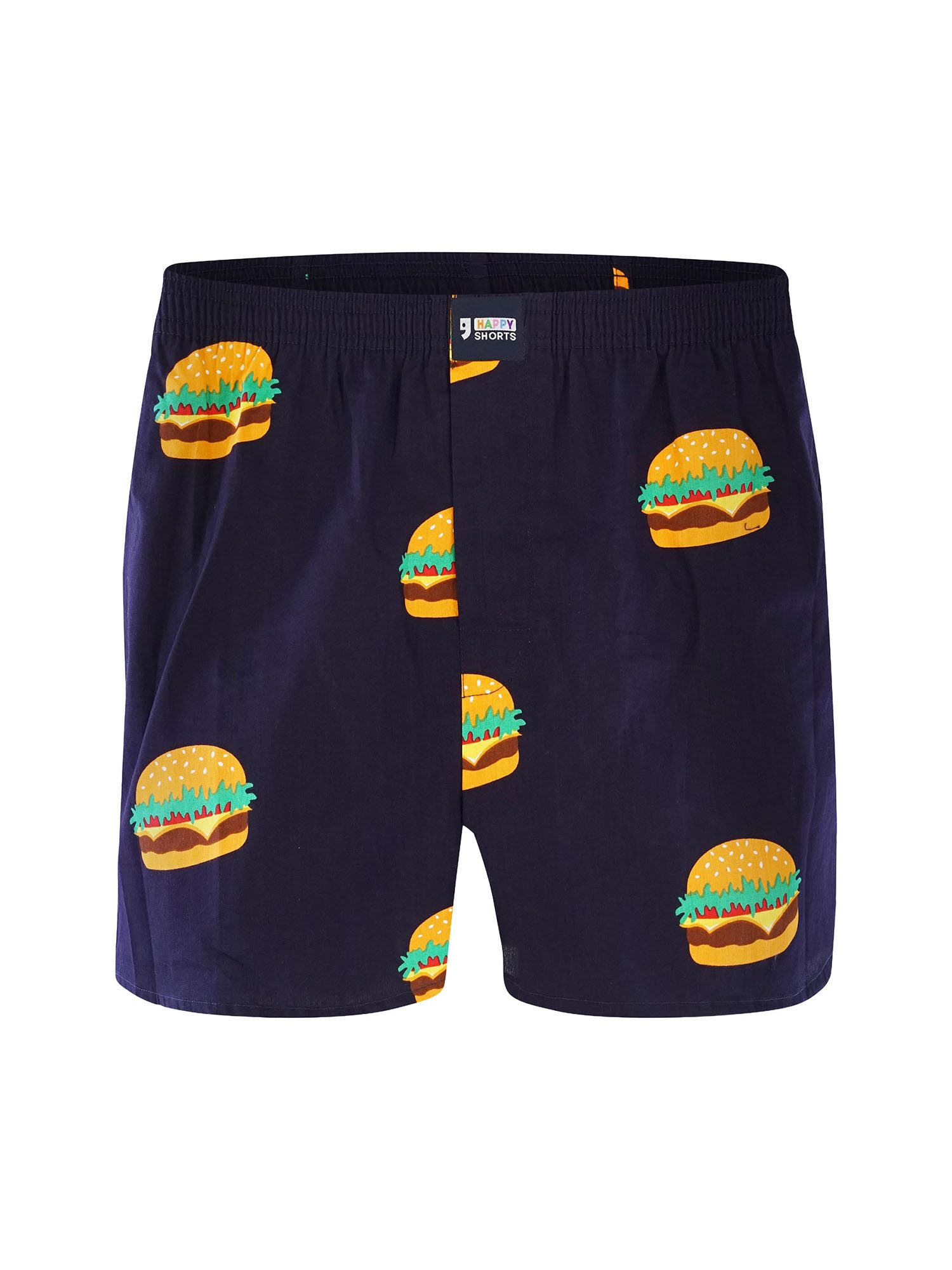 HAPPY SHORTS Boxer Funny Motives - hochwertige Shorts mit verschiedenen Motiven (3-St) American Boxershorts - breiter Komfortbund - witzig, bunt und bequem