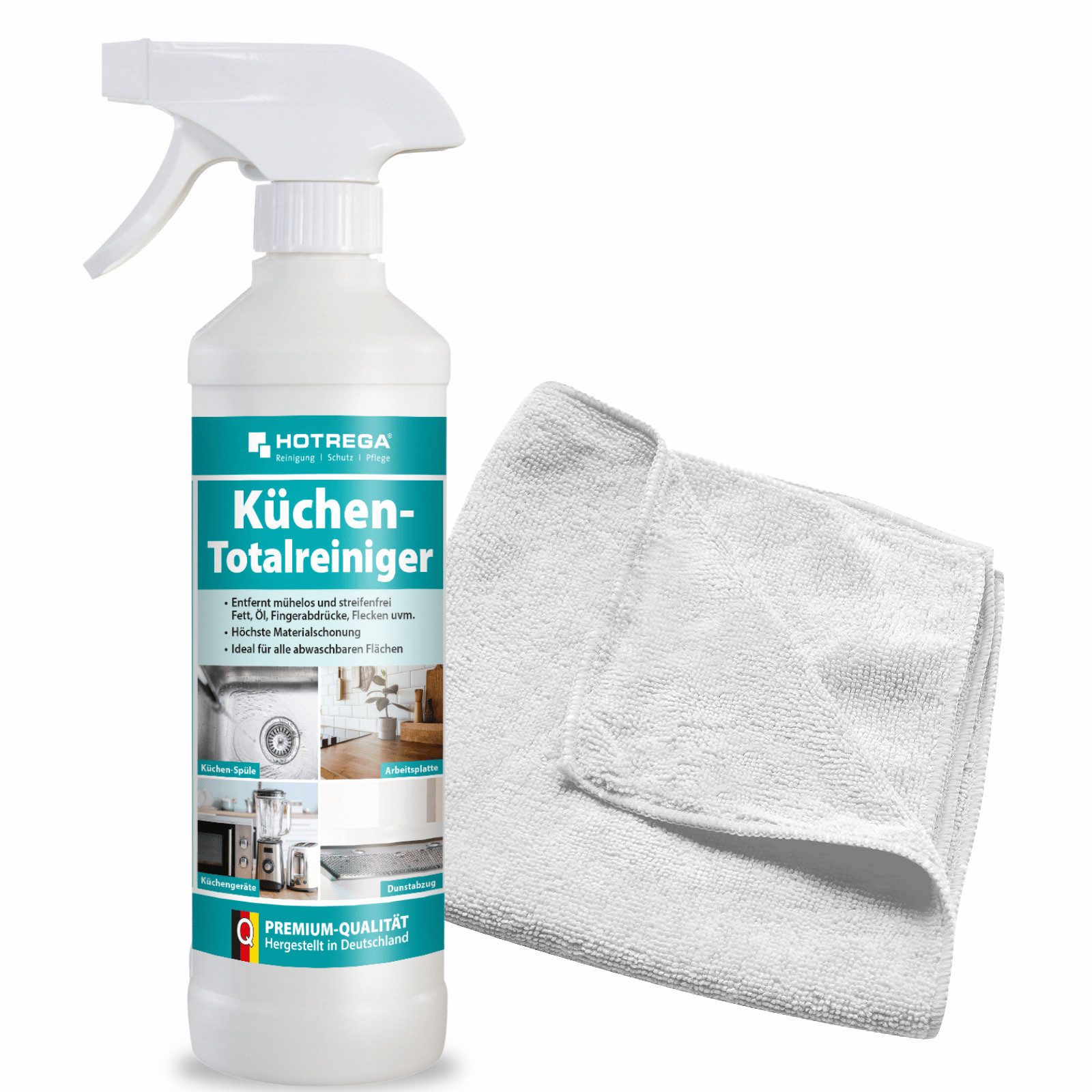 HOTREGA® Küchen Totalreiniger, Fettlöser, Universalreiniger 500ml Küchenreiniger