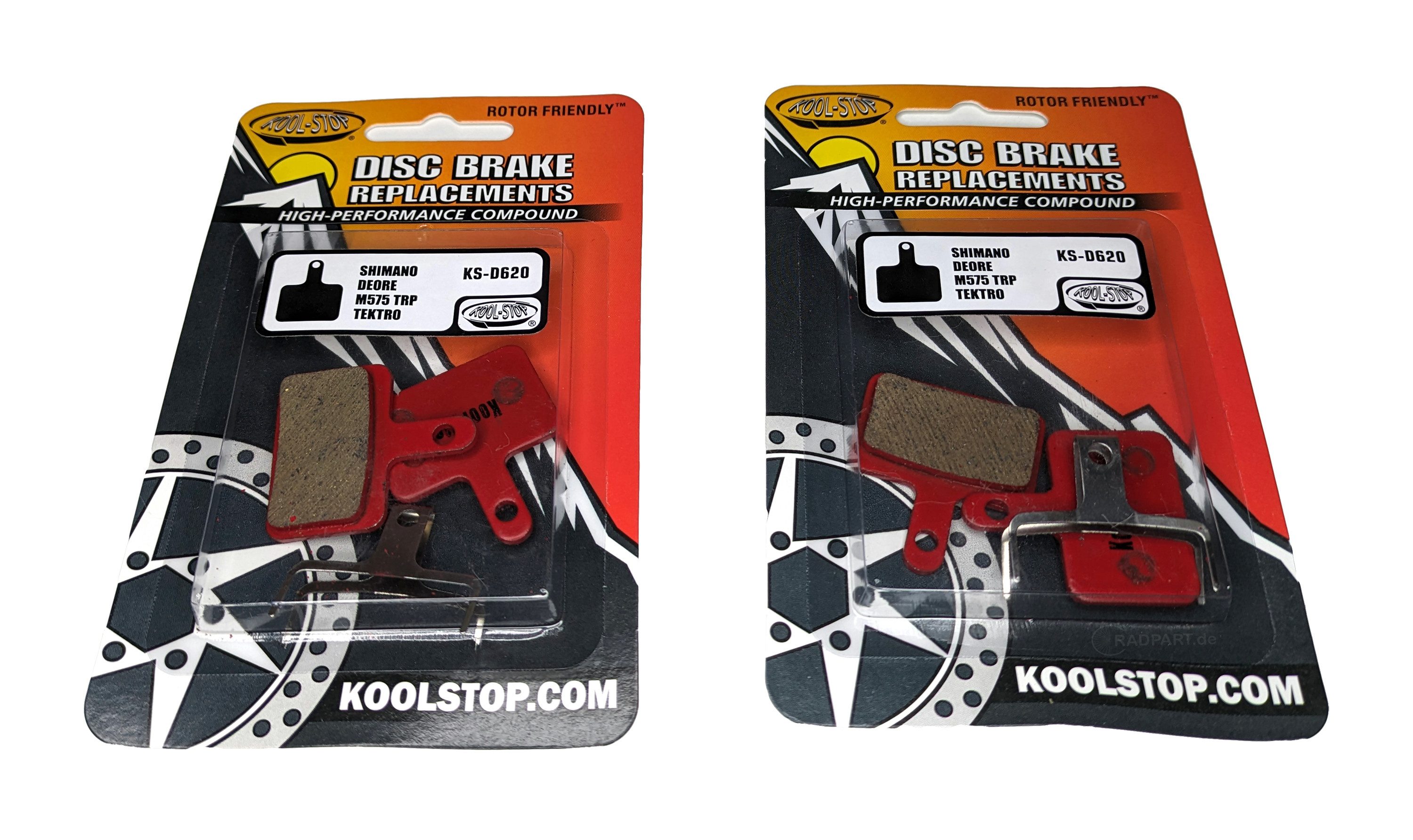 Kool Stop Bremsbelag 2x Kool-Stop KS-D620 Bremsbeläge für Shimano TRP Tektro