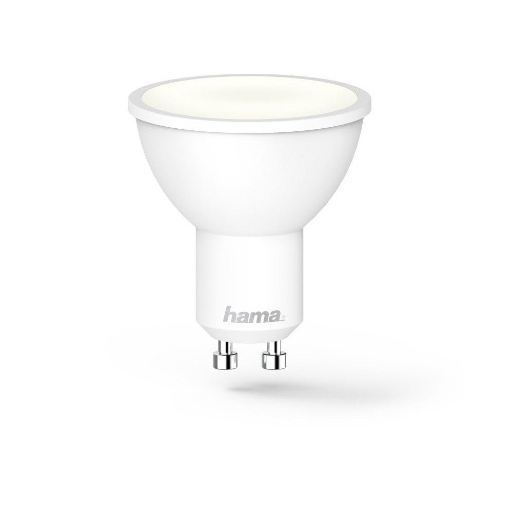 Hama Halogenlampe Hama WiFi-LED Lampe GU10 5,5 W - Smarte Beleuchtung., Sockel GU10, weiß
