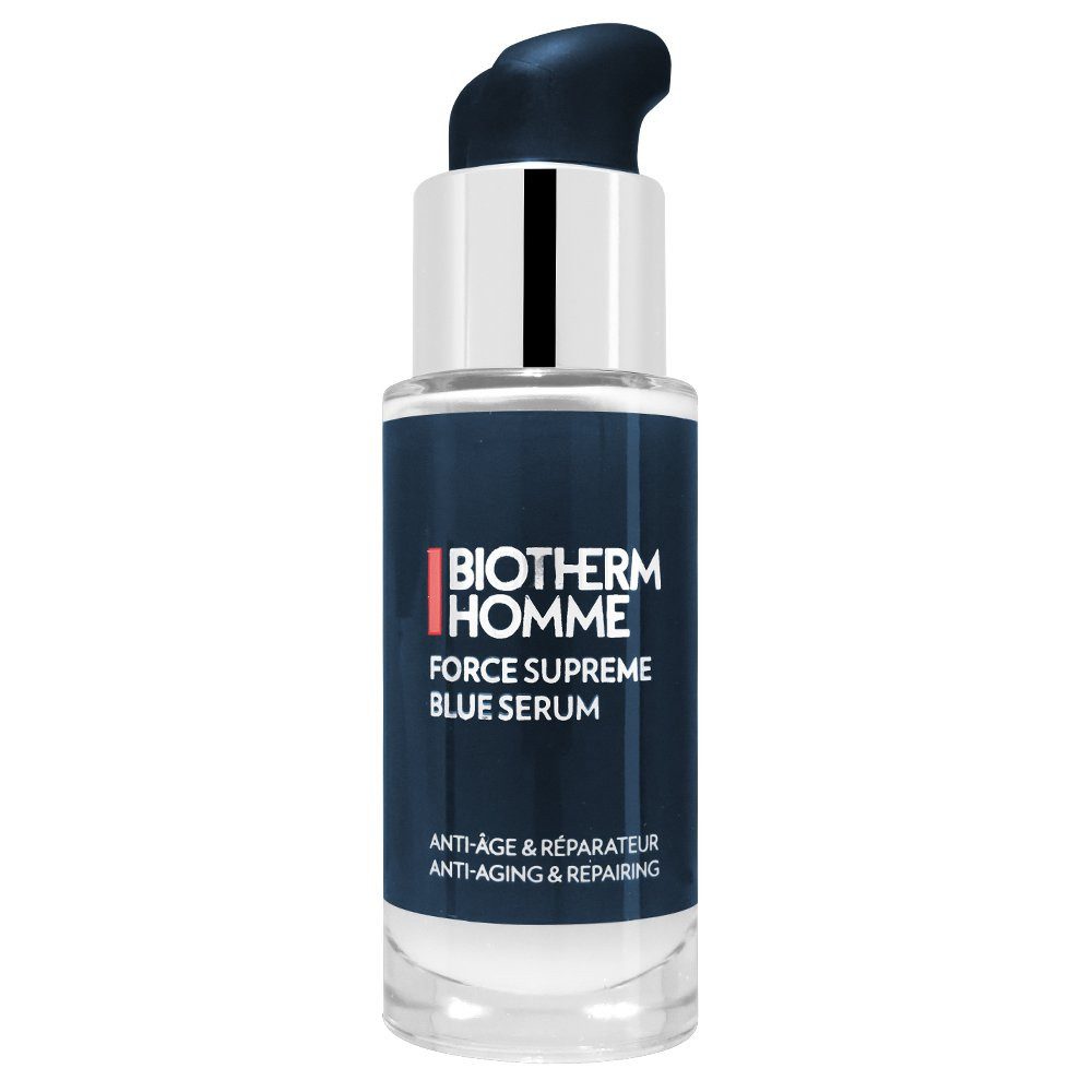 BIOTHERM Gesichtsemulsion Homme Force Supreme Blue Serum Anti Aging Gesichtscreme