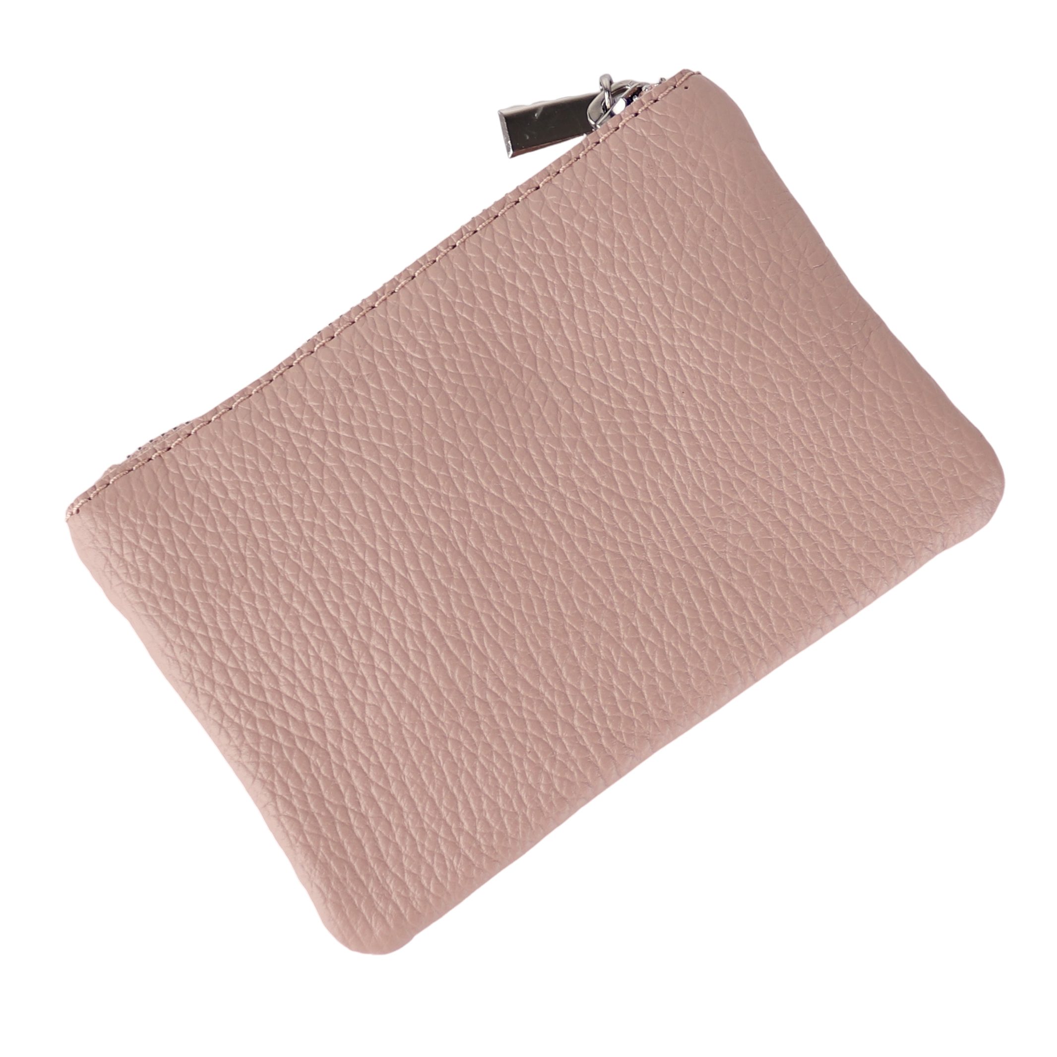 MIRROSI Mini Geldbörse Kleines Portemonnaie MADE IN ITALY Echtleder (14,5x9,5x1cm BXHXT), viele tolle Trendfarben zur Auswahl, leicht