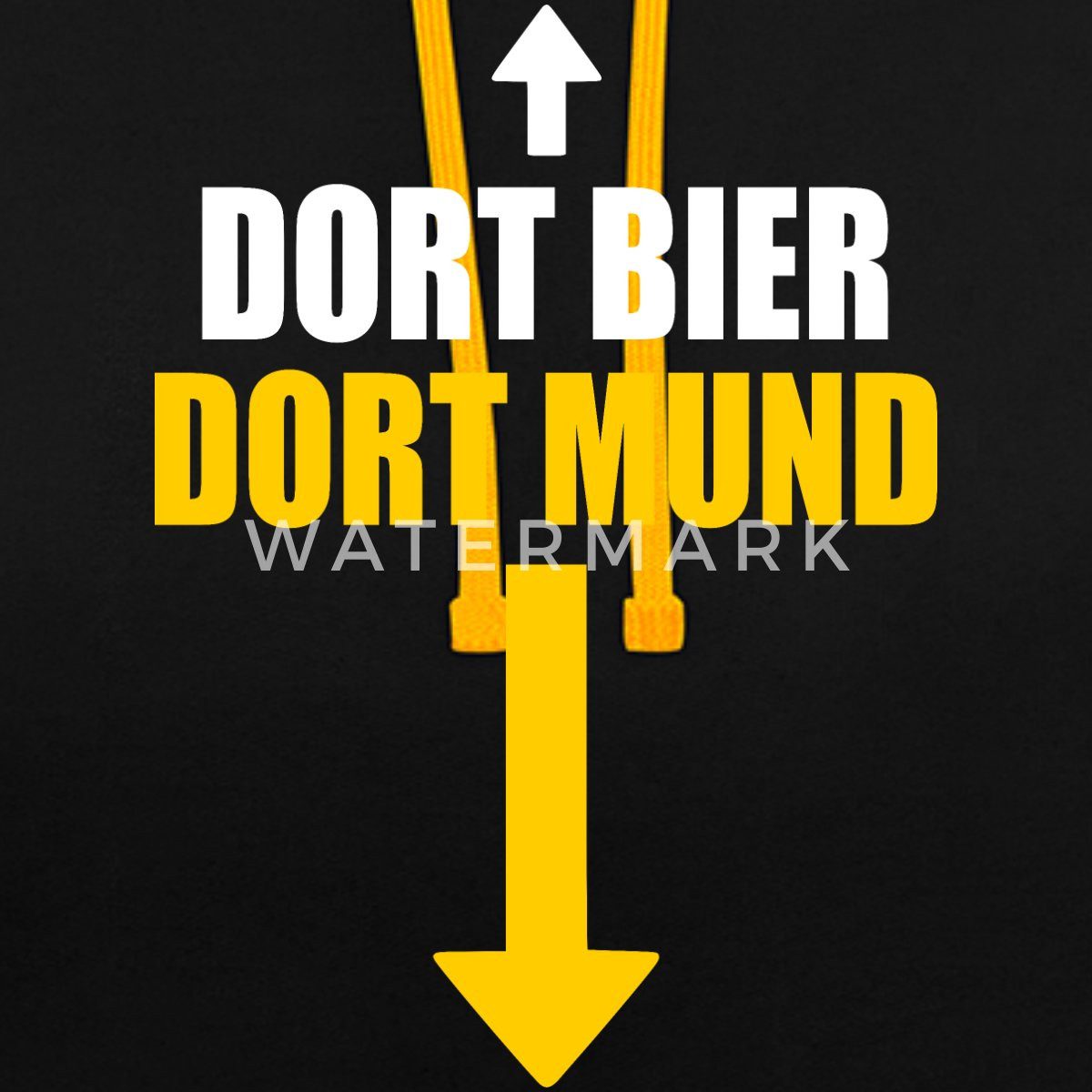 Spreadshirt Hoodie Dortmund Humor Hier Bier Dort Mund Stadionhumor Unisex K günstig online kaufen
