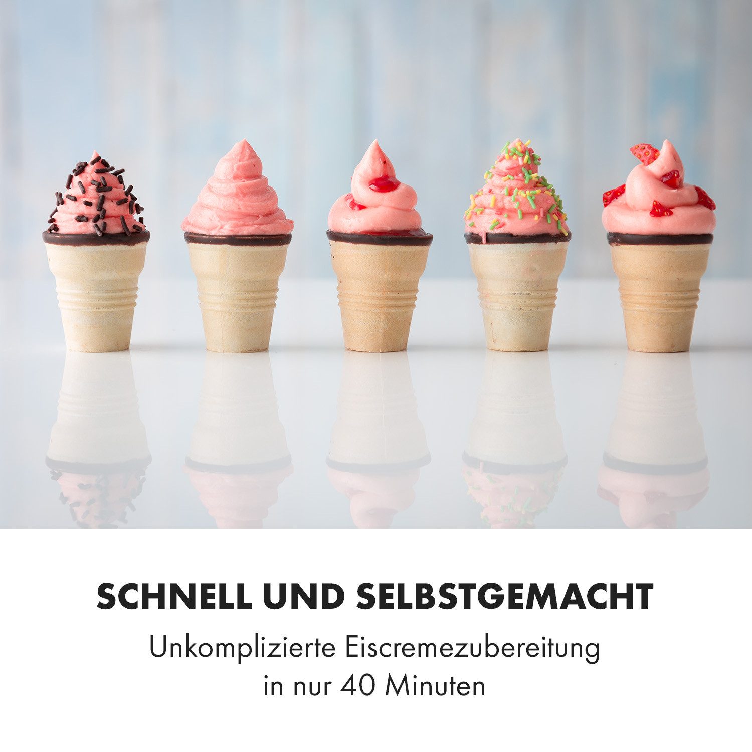 Klarstein Eismaschine Sweet Sundae, 1.5 l, 250 W