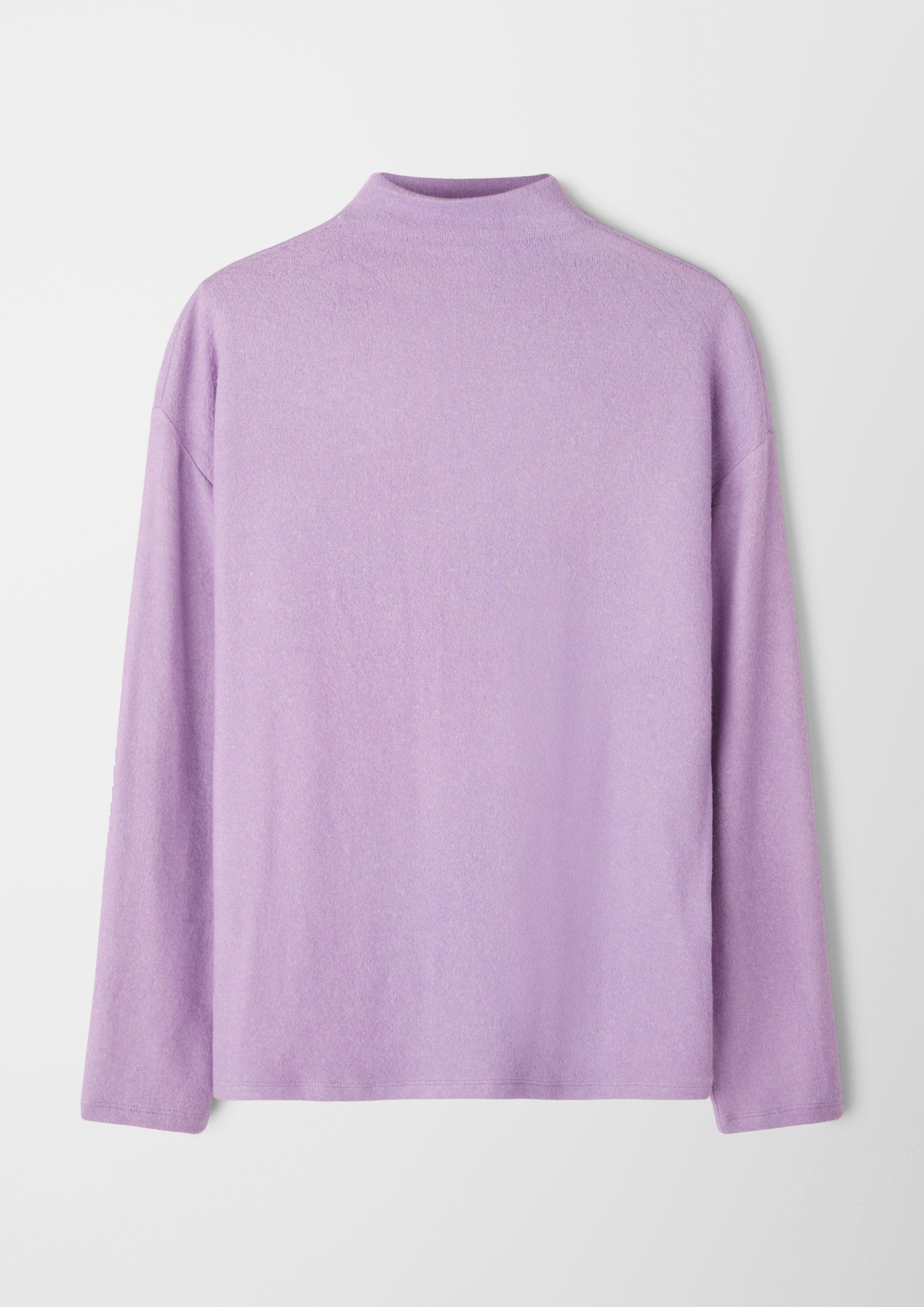 s.Oliver Langarmshirt Longsleeve aus weichem Jersey lavendel