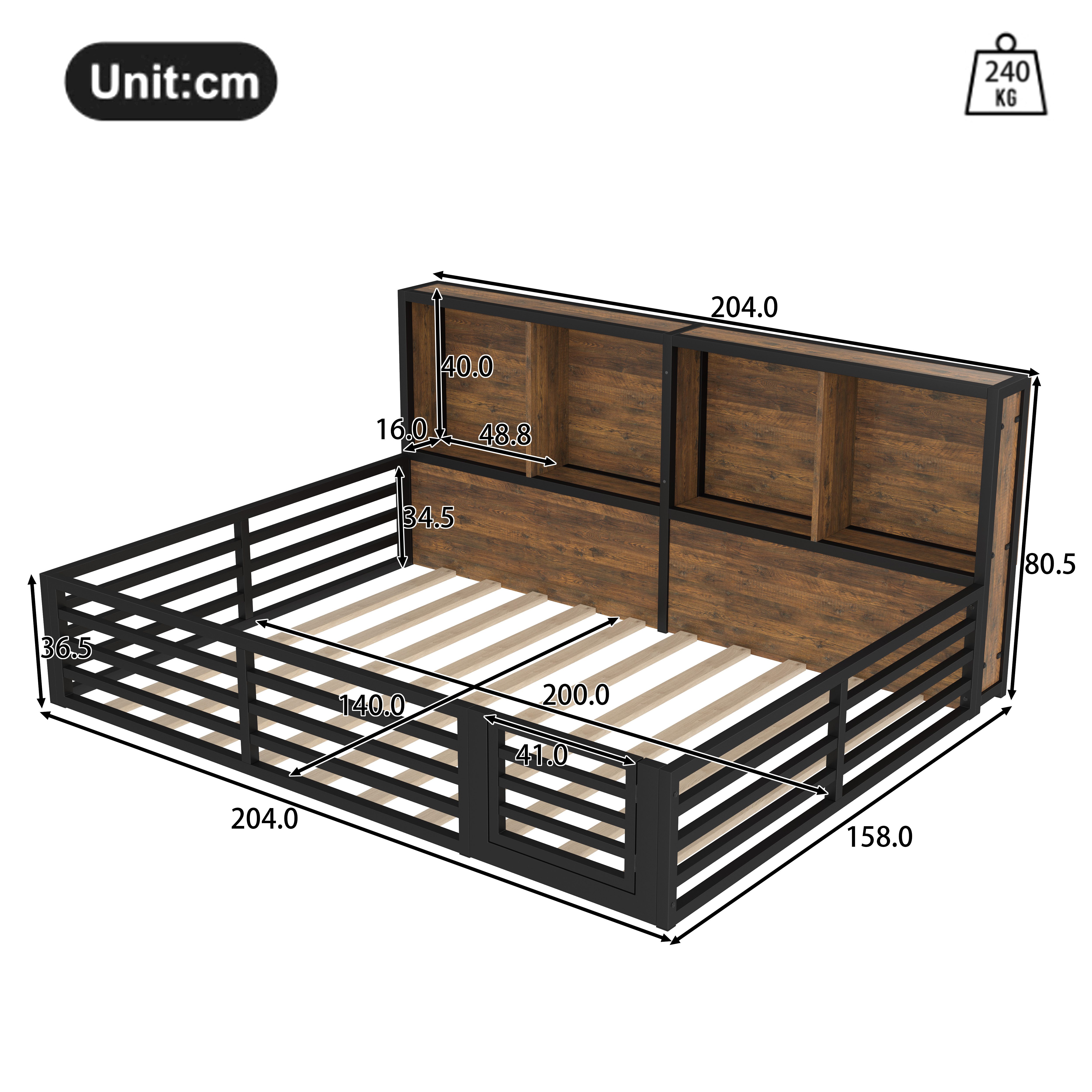 TavilaEcon Kinderbett Zaunbett 140x200 cm mit günstig online kaufen