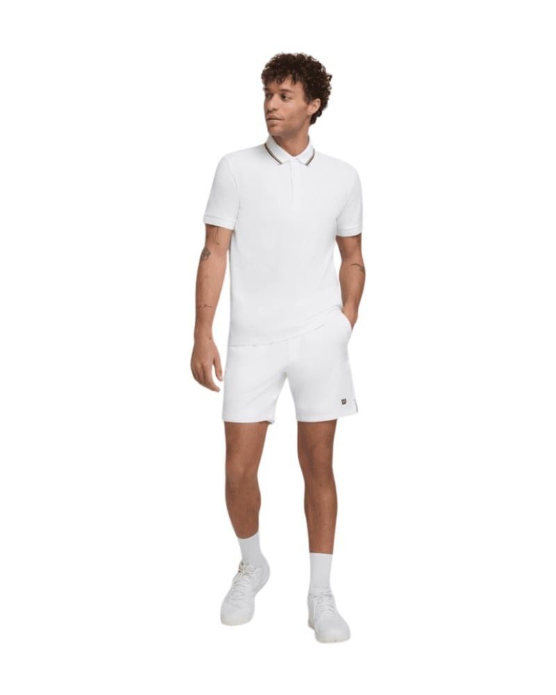 Wilson Poloshirt Team Pique weiss Herren