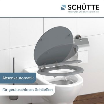 Schütte WC-Sitz SPIRIT GREY, Toilettendeckel, mit Absenkautomatik