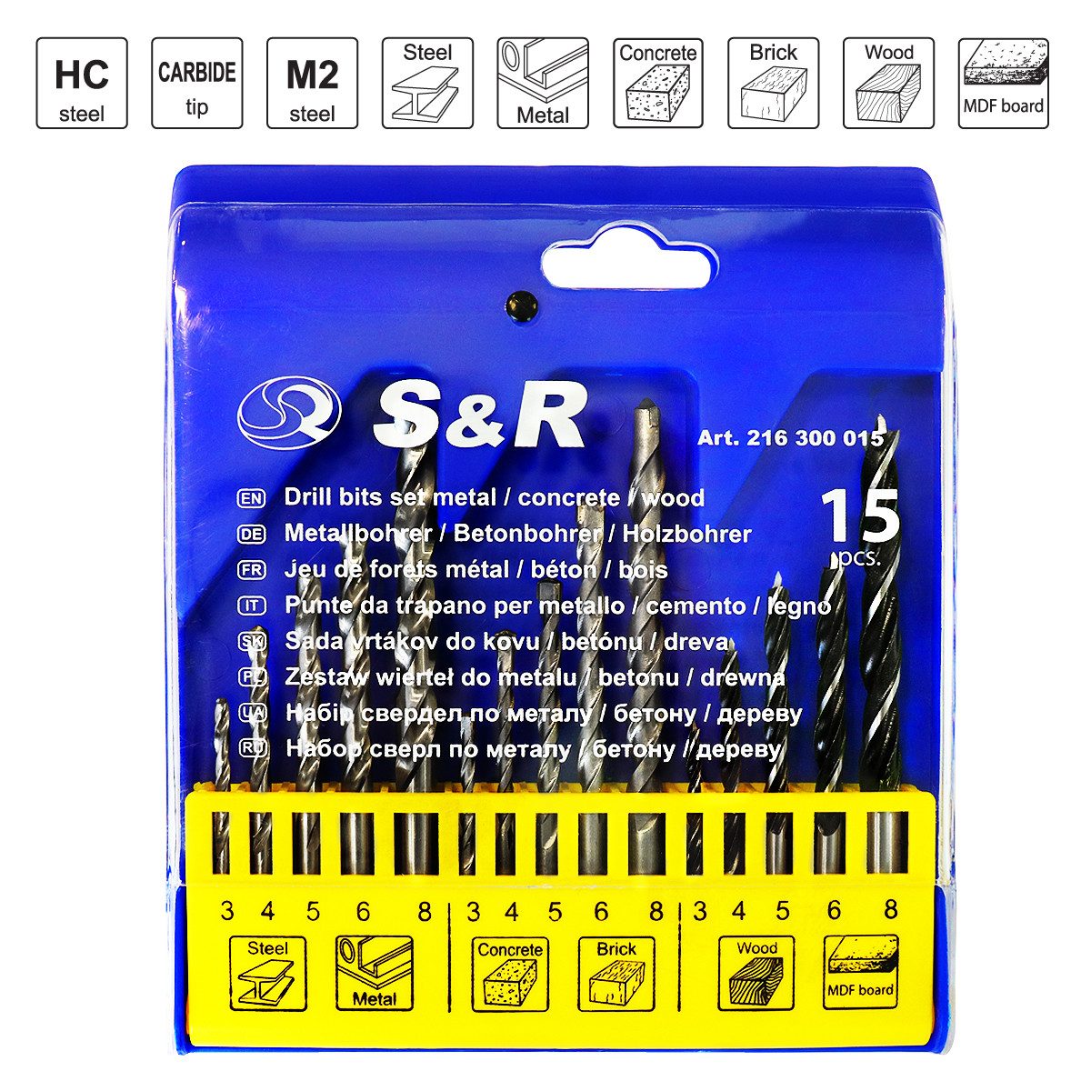 S&R Bohrersatz Professionelles Holzbohrer mit Zentrierspitze, günstig online kaufen