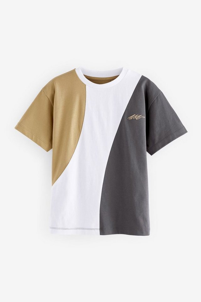 Next T-Shirt T-Shirt in Blockfarben (1-tlg), Aktuelles Design aus England
