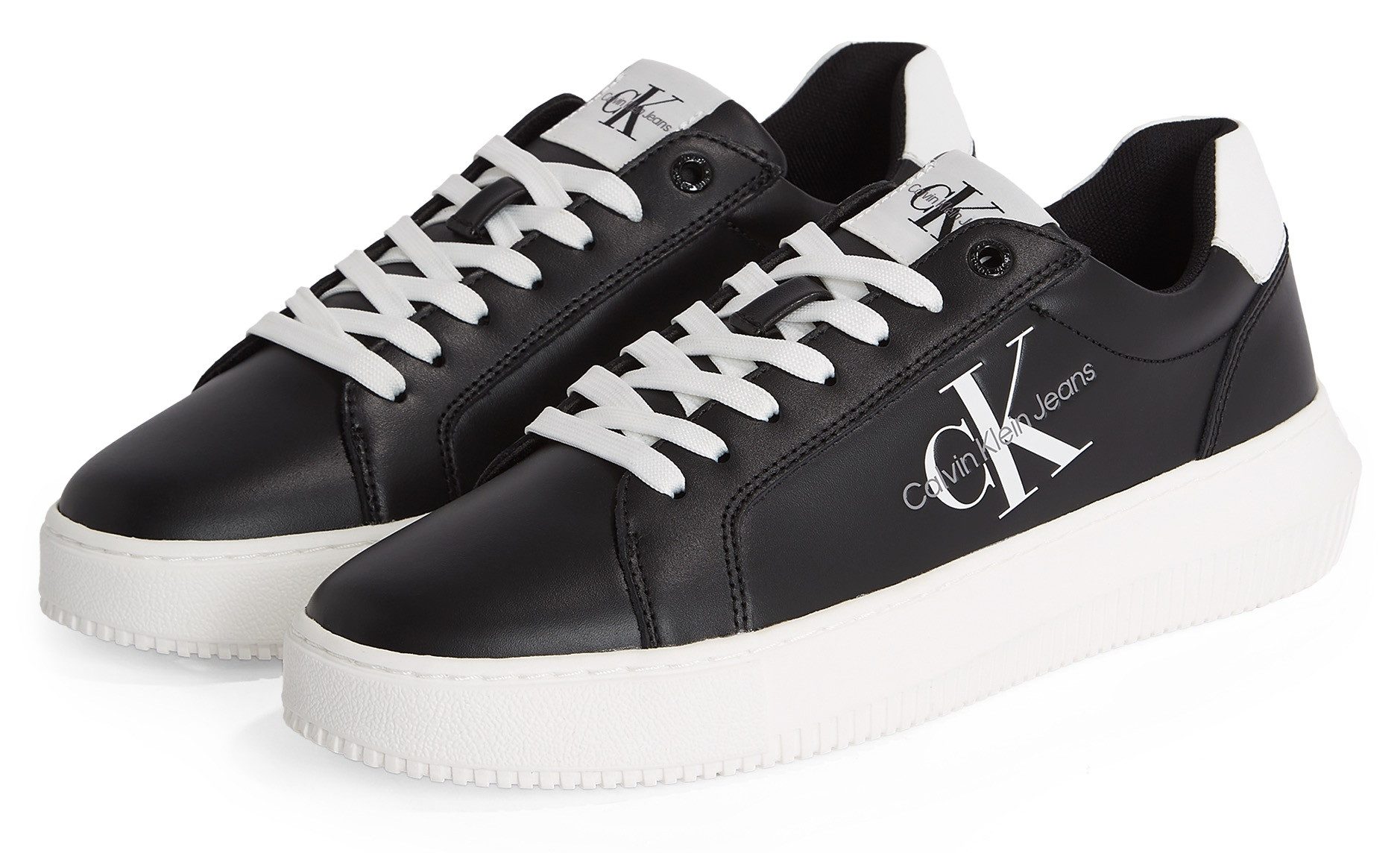 Calvin Klein Jeans CHUNKY CUPSOLE MONO LTH WN Plateausneaker, Freizeitschuh günstig online kaufen