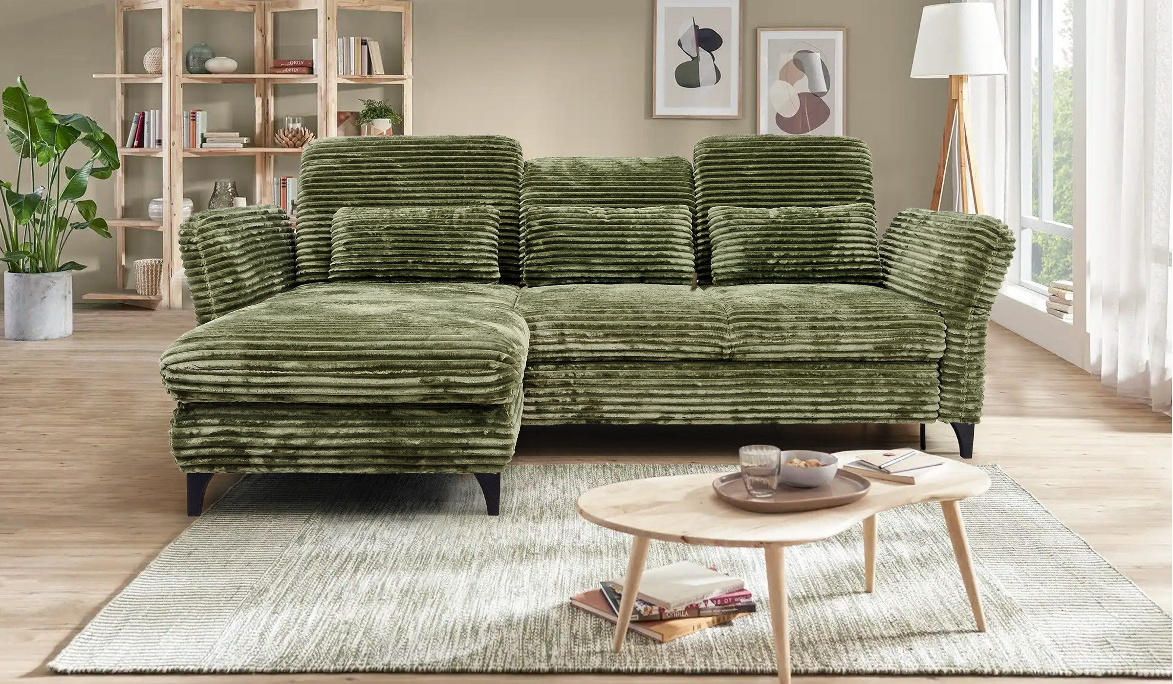 Hygger Möbelhaus Ecksofa Eva L-Form, B/T/H: günstig online kaufen