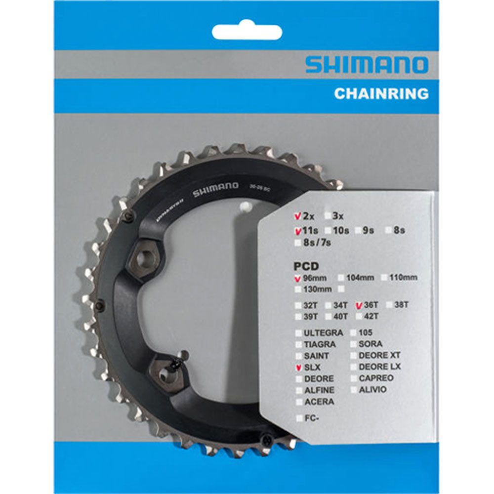 Fahrradkette Shimano Kettenblatt SLX FC-M7000 36 Ø 96 außen schwarz