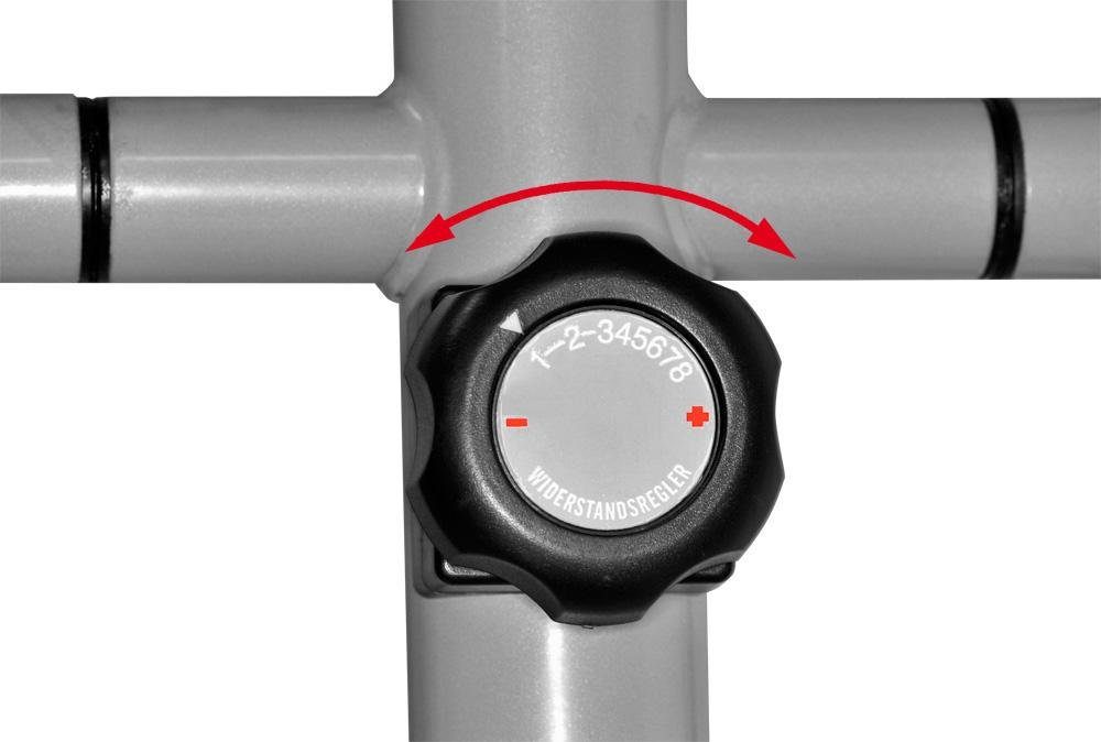 Christopeit Sport® Crosstrainer CT 3 (Computer mit Tablet- und Smartphonehalterung), 100 kg max. Benutzergewicht, 8 Widerstandsstufen