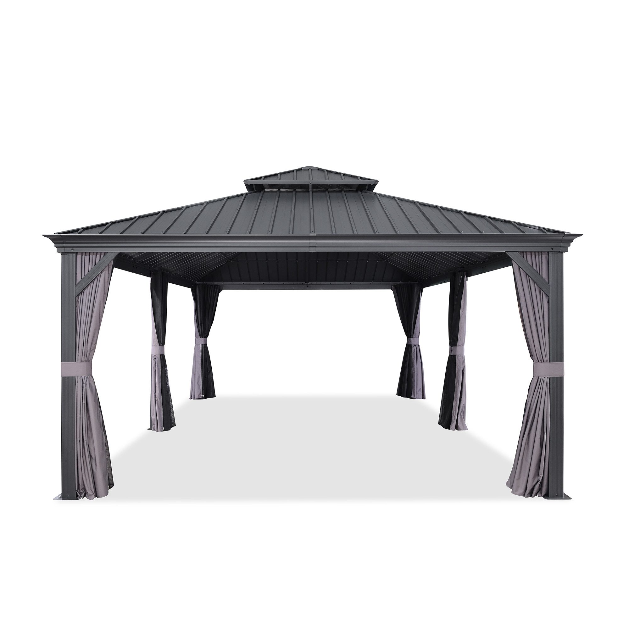 PURPLE LEAF Pavillon Außenbereich Alu Gartenpavillon günstig online kaufen