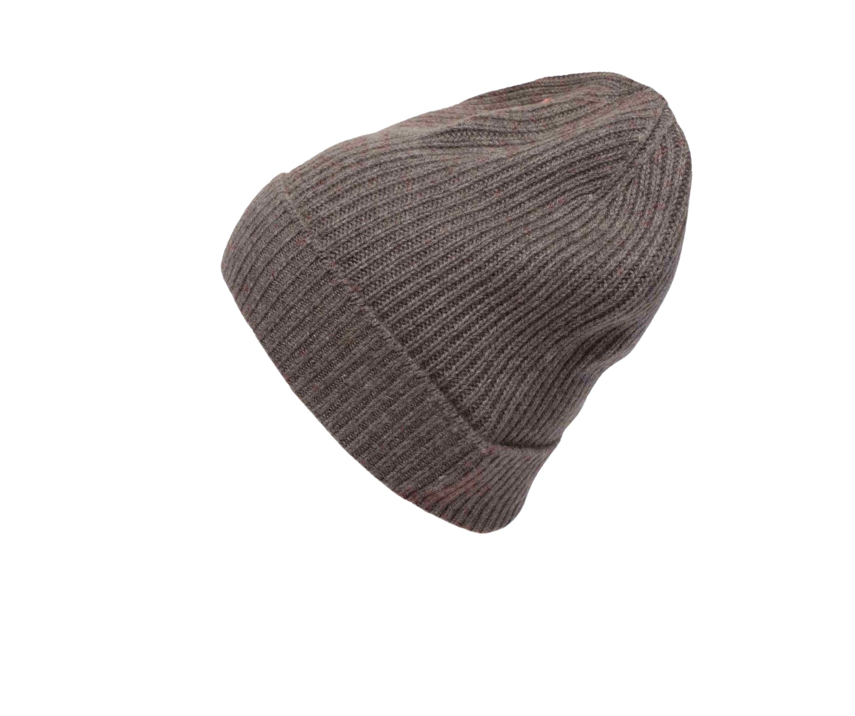 Zwillingsherz Strickmütze Zwillingsherz Damen Mütze Beanie aus 100 % Kaschmir Breiter Umschlag