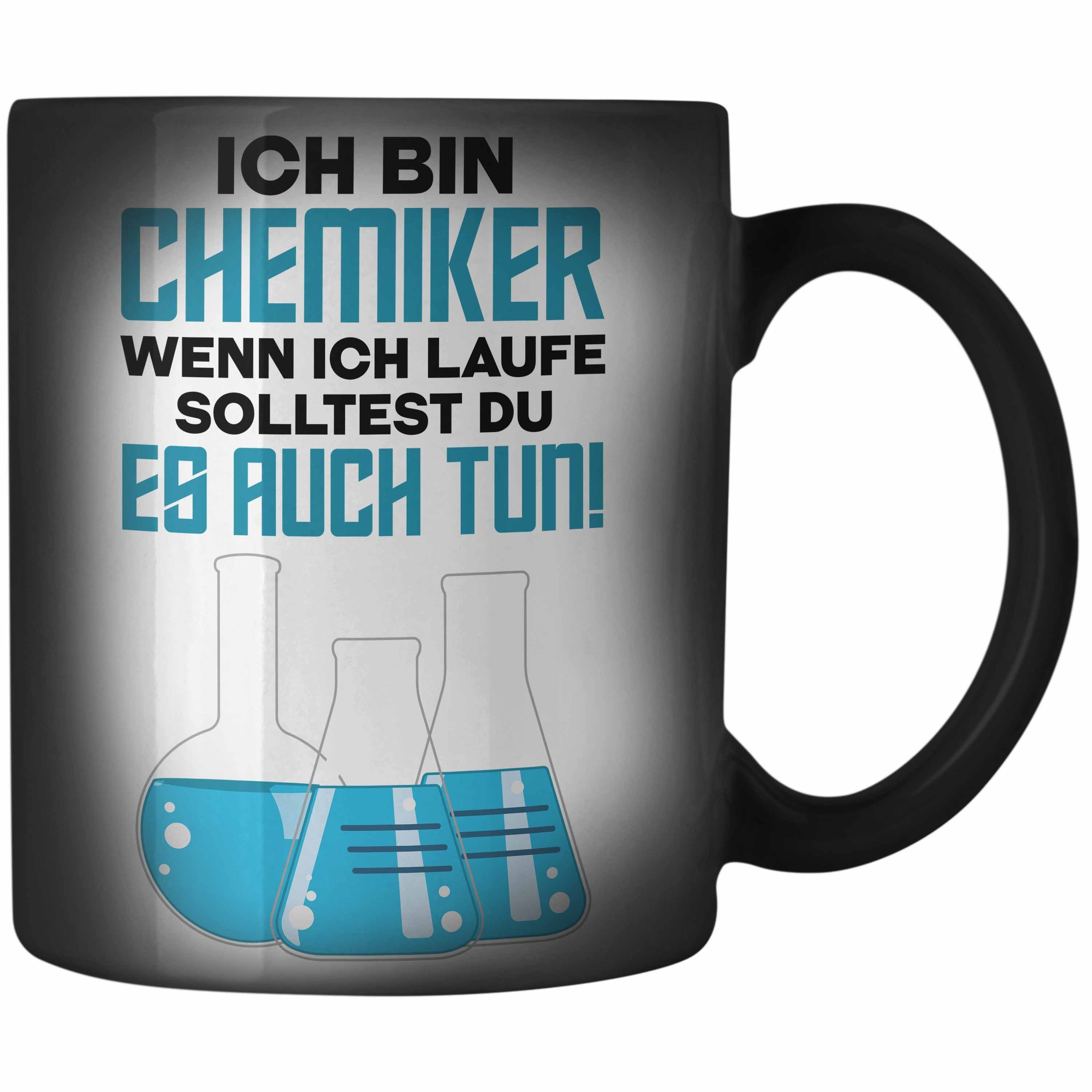 Trendation Tasse Trendation - Chemiker Geschenke Zaubertassen Zaubertasse Chemielaboran, Farbwechsel