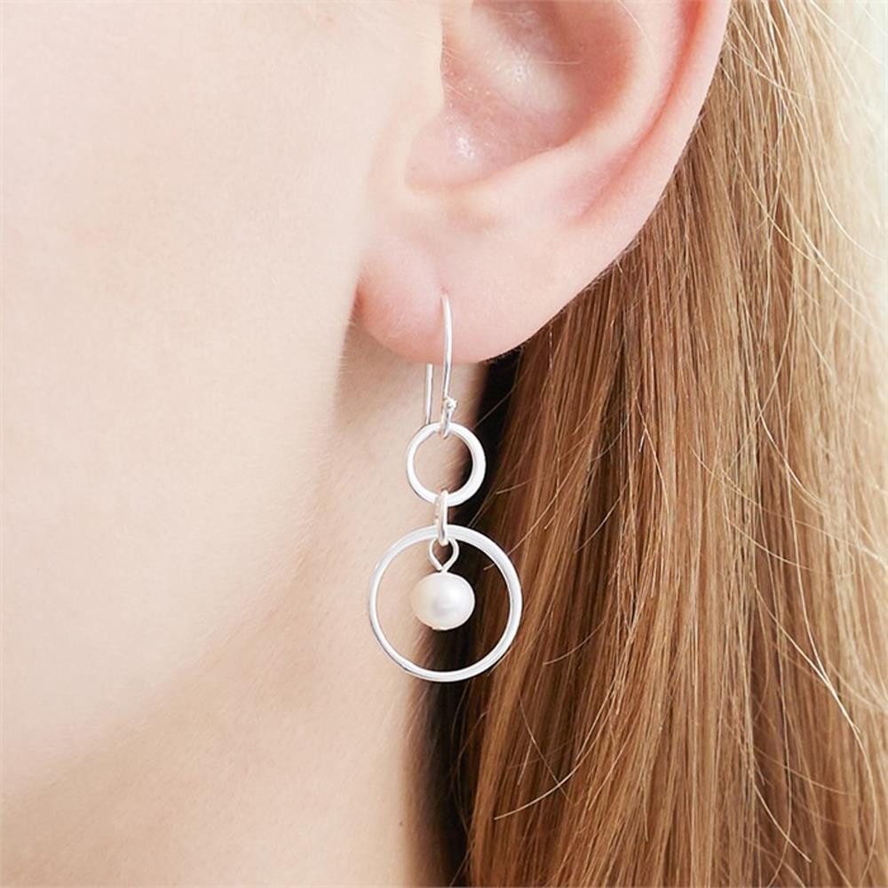 Unique Paar Ohrstecker Kreis Ohrhänger ...