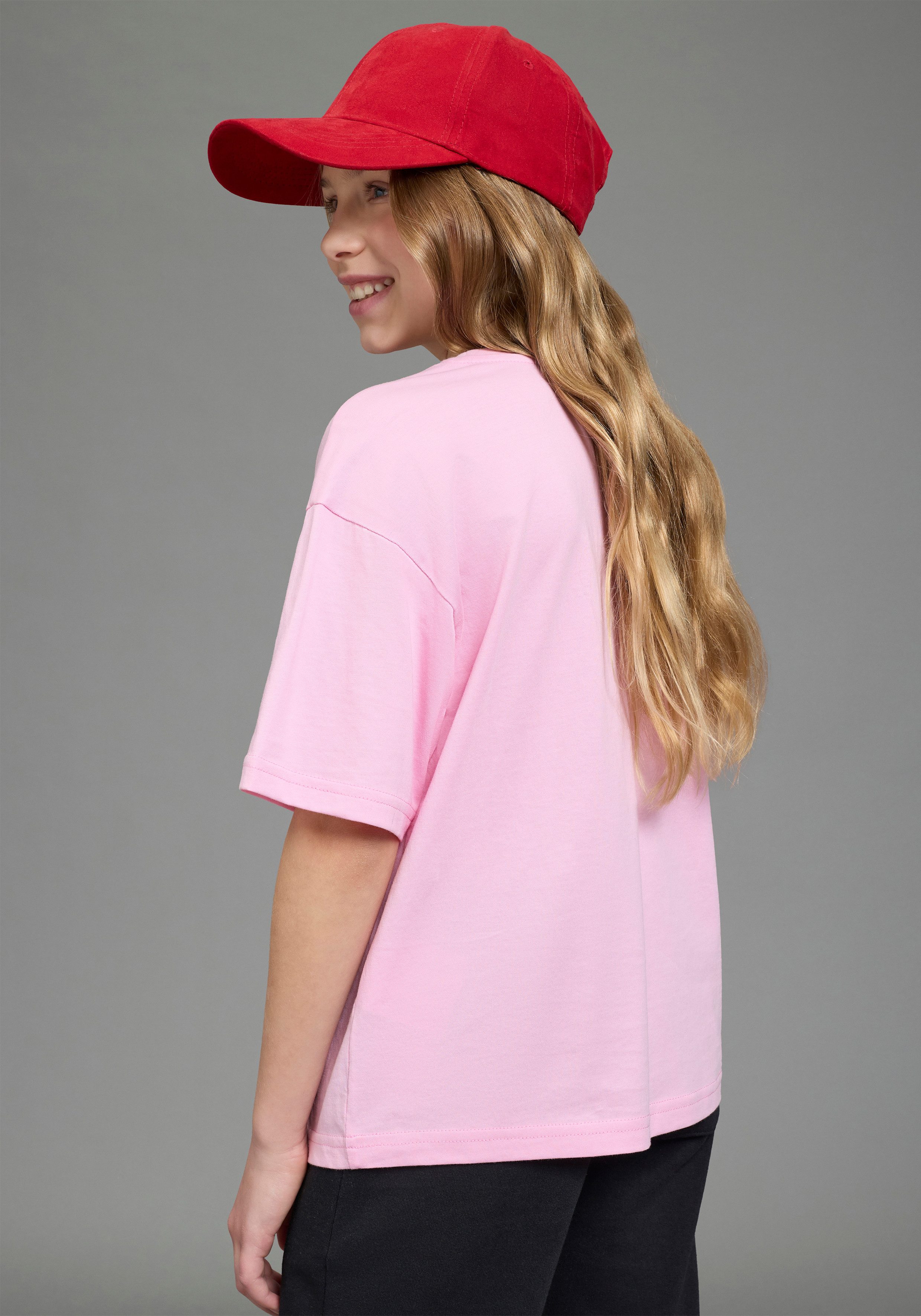 KIDSWORLD T-Shirt Shirt mit Kirschen-Print lässige Passform, Kurzarm, bedruckt, aus Baumwolle