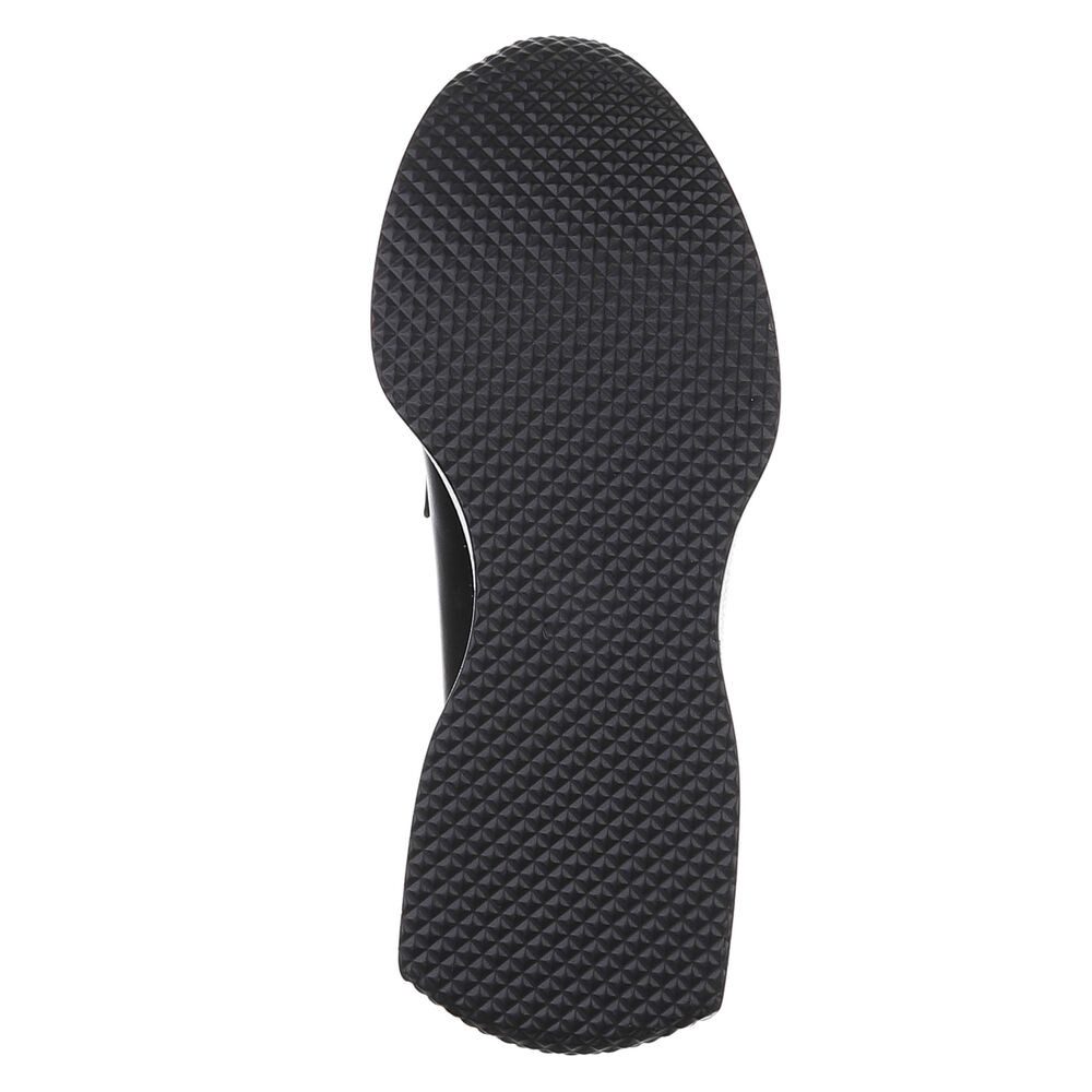 Ital-Design Elegante Loafers aus hochwertigem Material für Damen Slipper (89542535) Keilabsatz/Wedge Mokassins in Schwarz