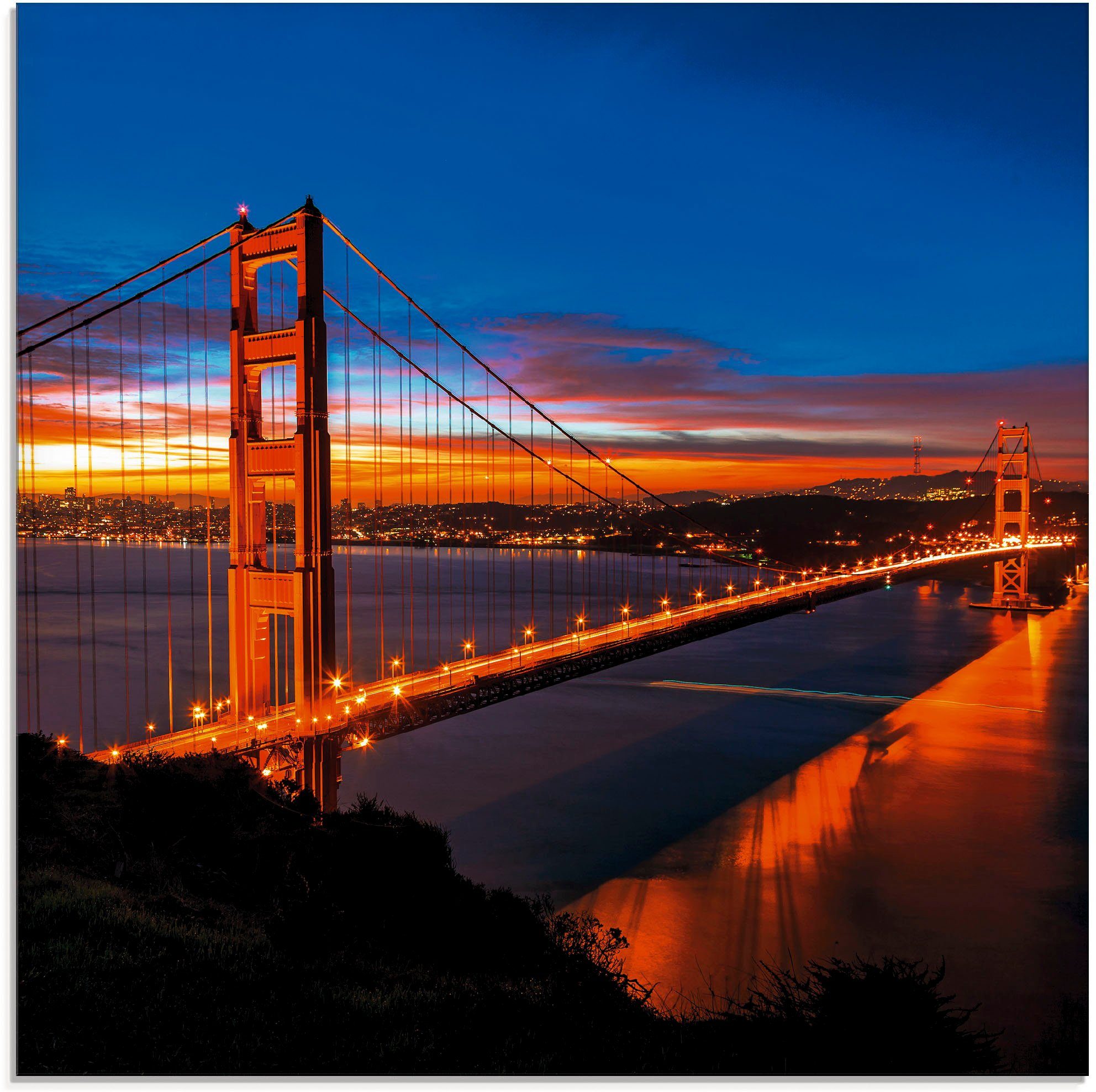 St), Bridge in frühen verschiedenen Morgen, am Glasbild Golden Artland Brücken Gate Größen The (1