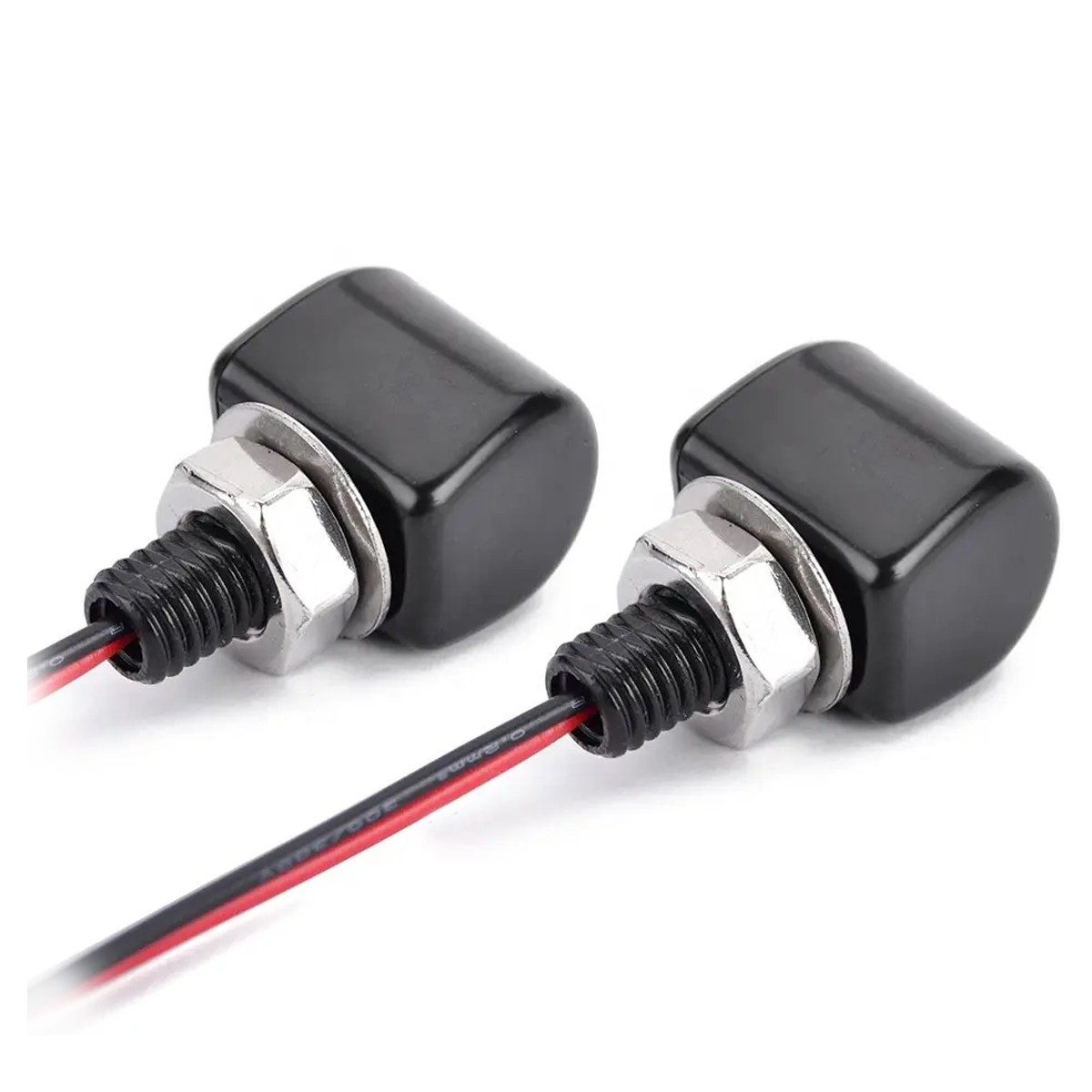 Lumitecs Blinker LED Mini Blinker Motorrad FR12 ECE 2 Stück schwarz getönt