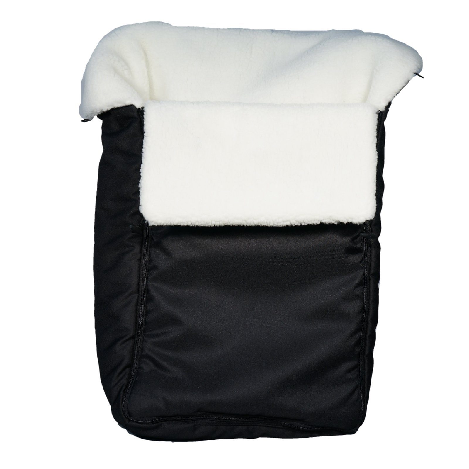 Eichhorn Kinderwagen Fußsack XL Winterfußsack universal (mit Teddyfell (waschbar) und hohem Rückenteil), mit vorgenähten Gurtschlitzen und Rundum-Reißverschluss