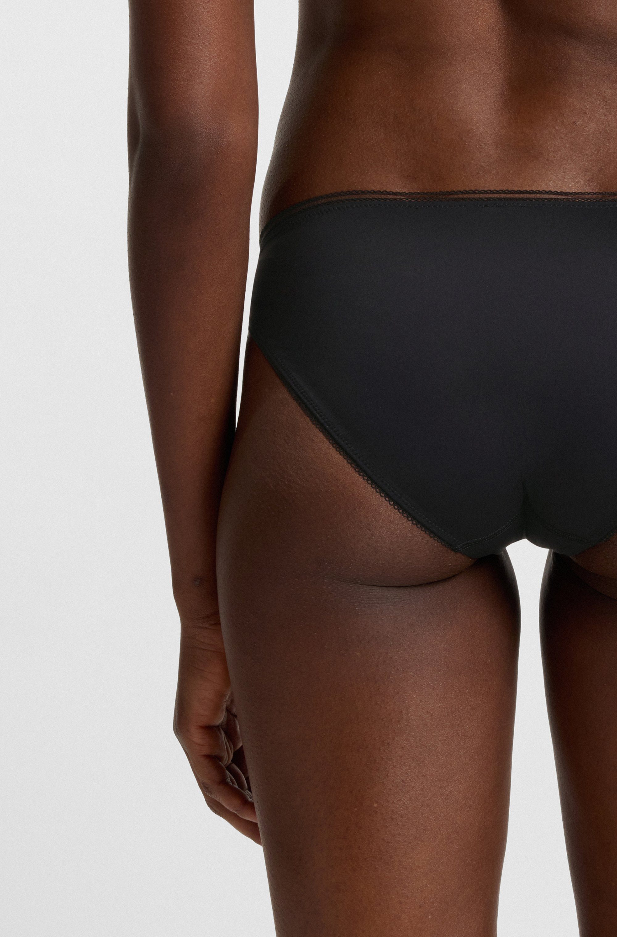 BOSS Slip BRIEF B.PURE mit Spitzeneinsatz