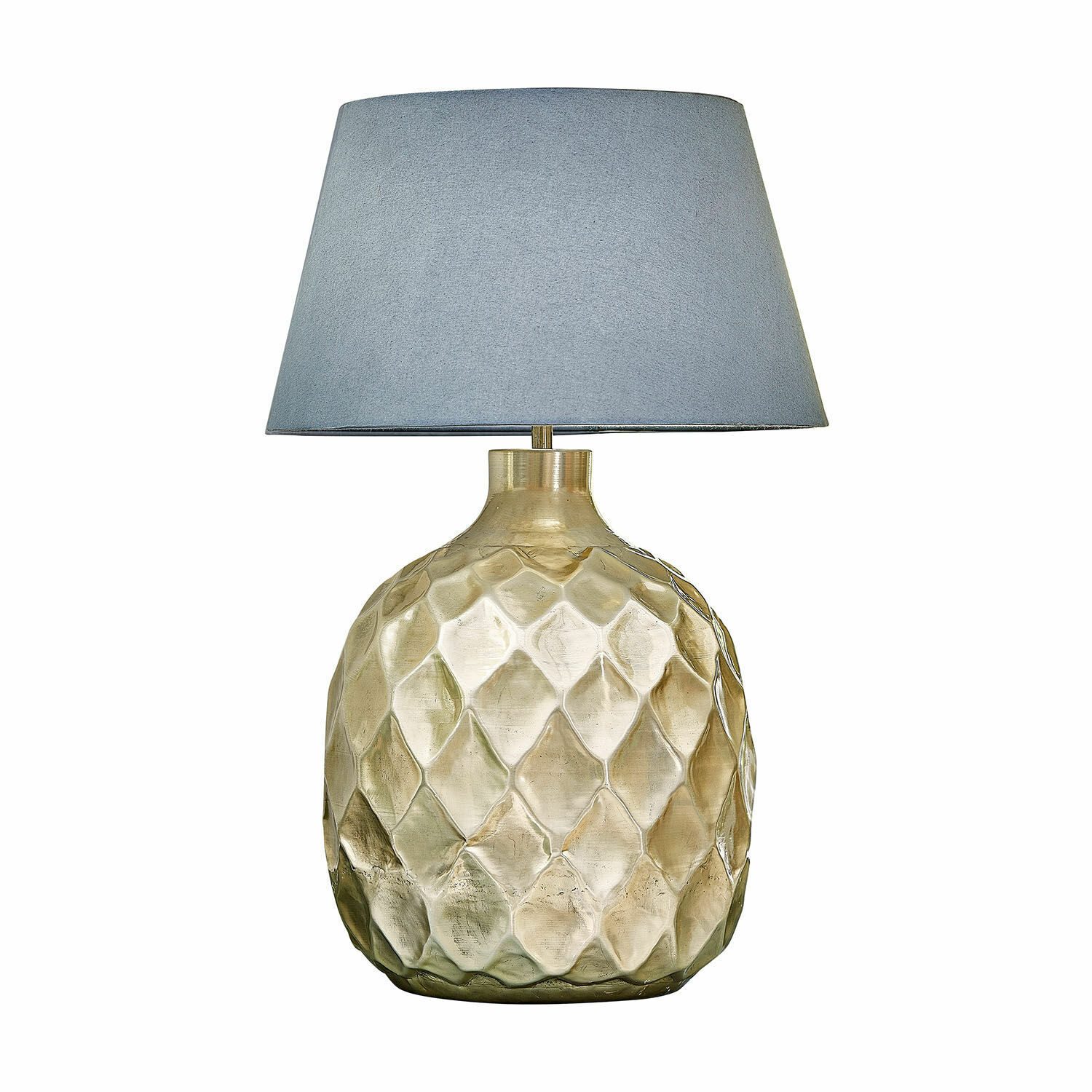 Tischleuchte Tischlampe Maricot silber/grau