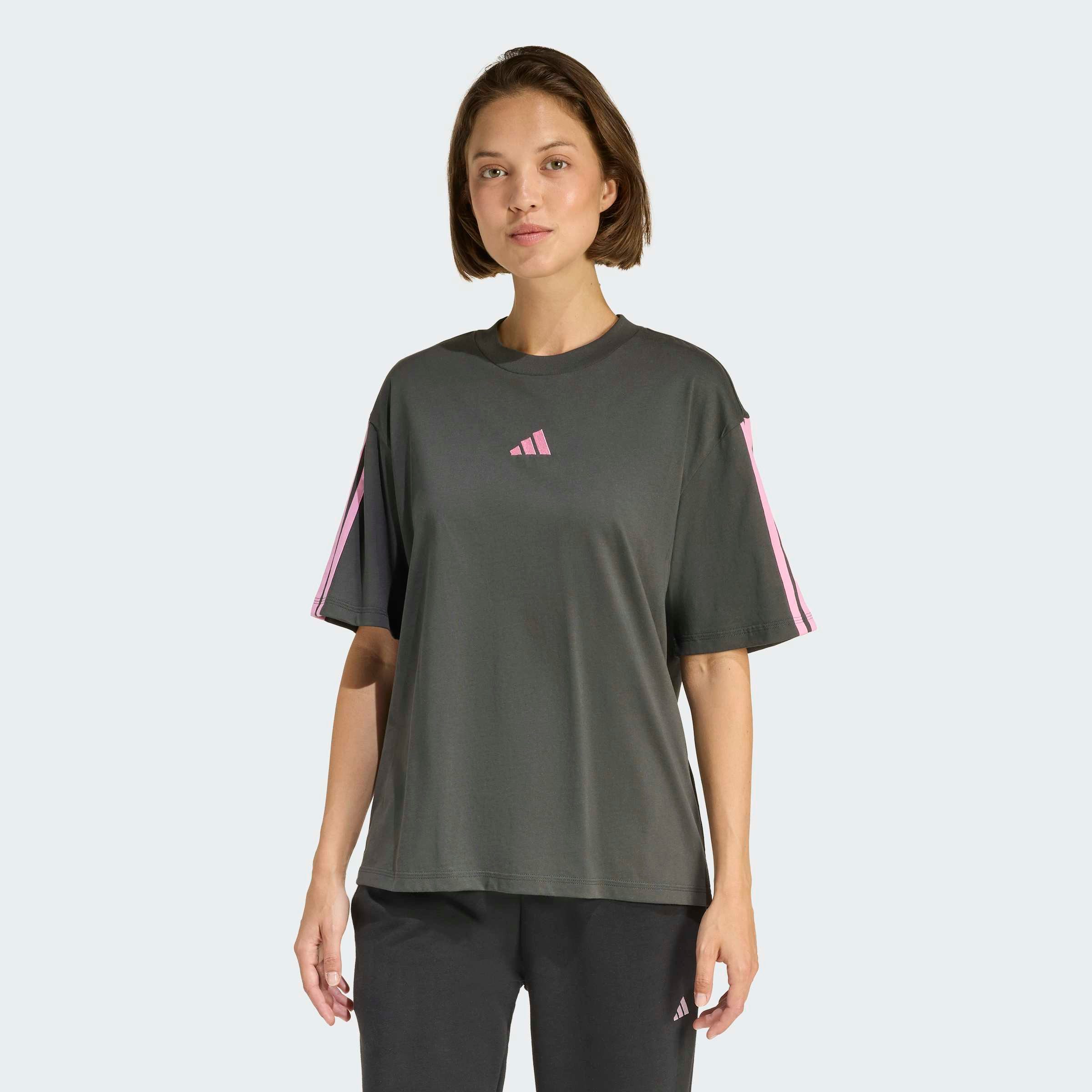 adidas Sportswear T-Shirt ESSENTIALS 3-STREIFEN BOYFRIEND lockere Passform, günstig online kaufen