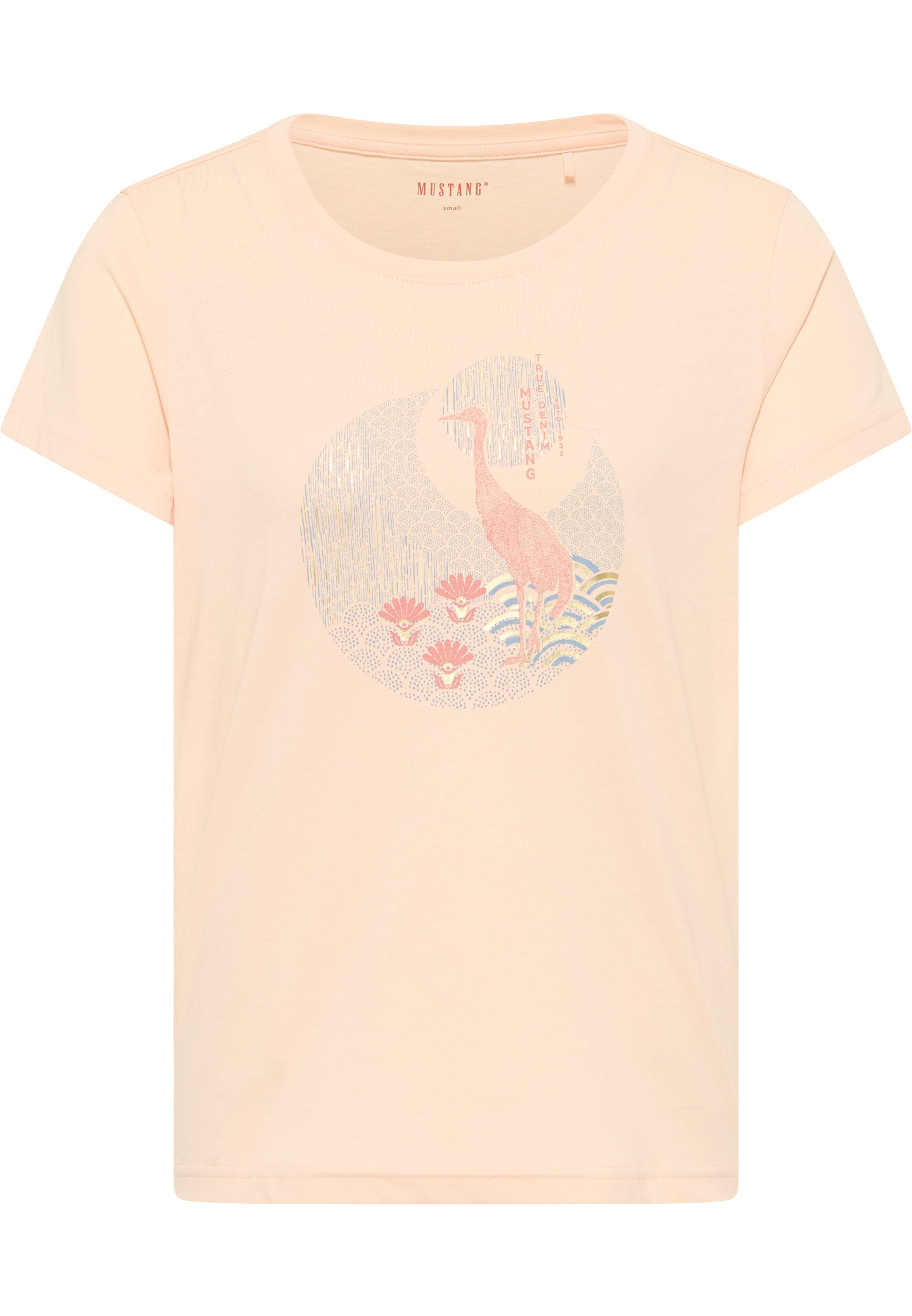 MUSTANG T-Shirt Style Alina C rosa Print