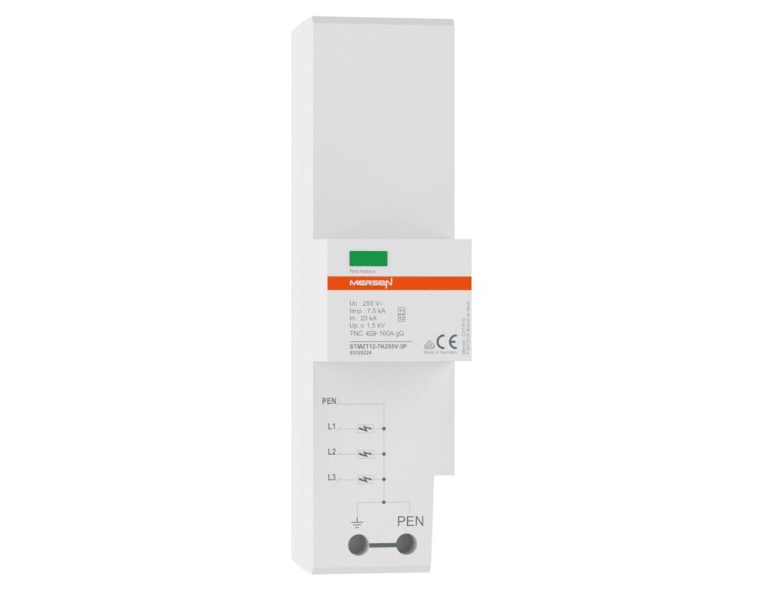 MERSEN Klemmen Mersen Überspannungsableiter STMZT12-7K255V-3P