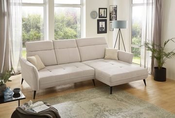 JOB Sofa Polstergarnitur, ARJEN, Beige, B 285 x T 195 cm